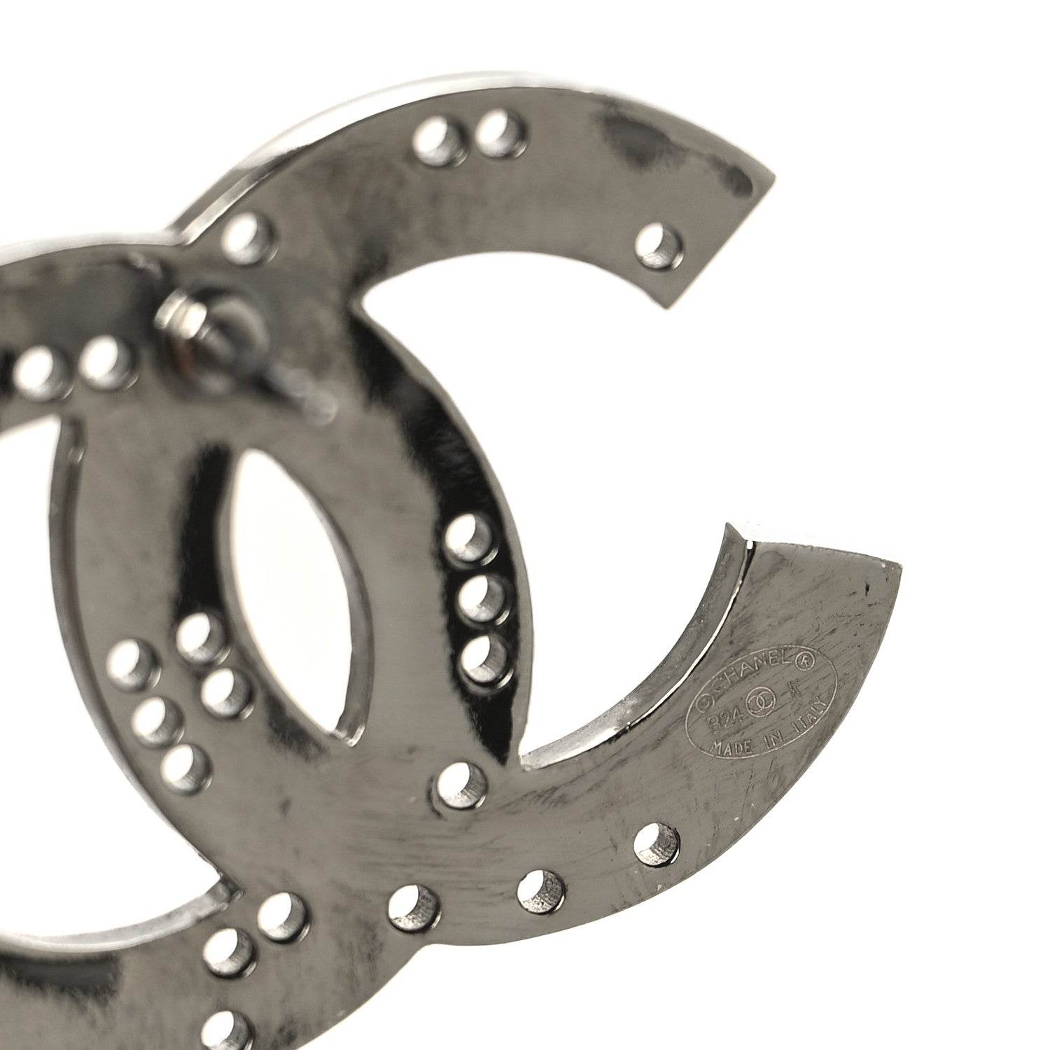 Ruthenium Crystal CC Earrings