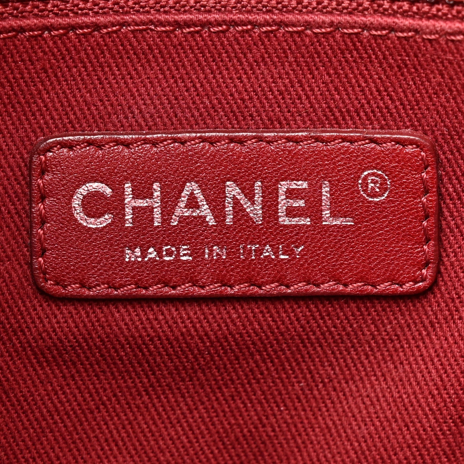 Chanel Canvas Mini Deauville Tote Red