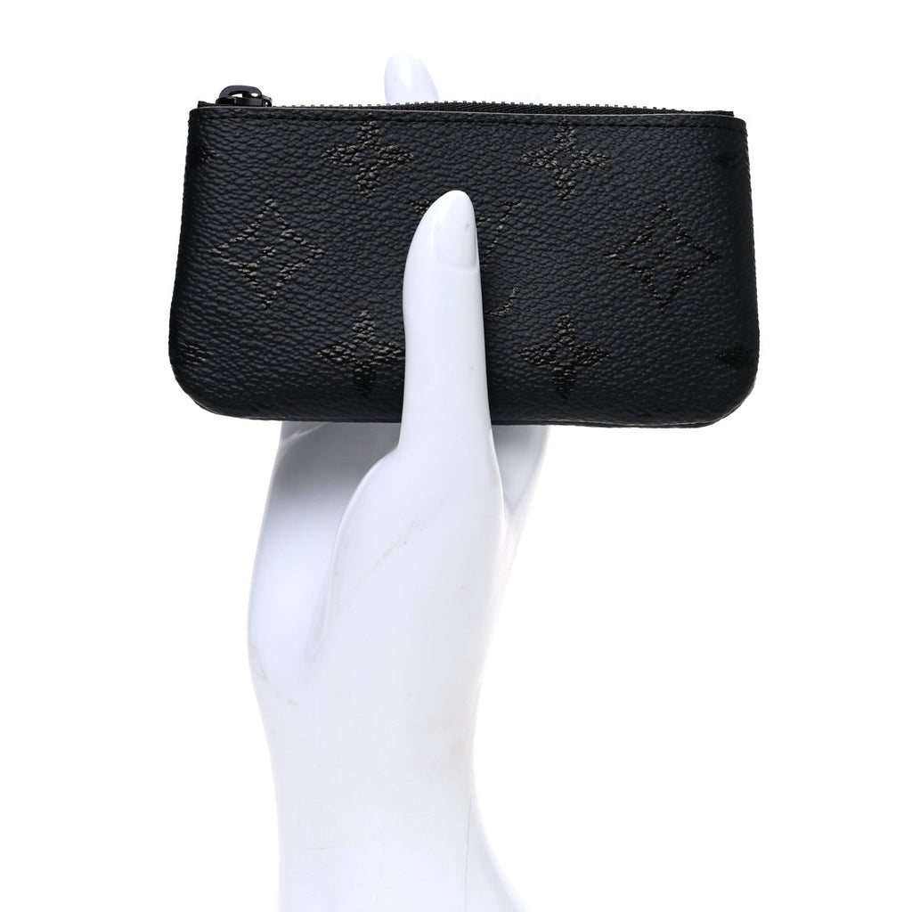 Louis Vuitton Monogram Midnight  Key Pouch Black