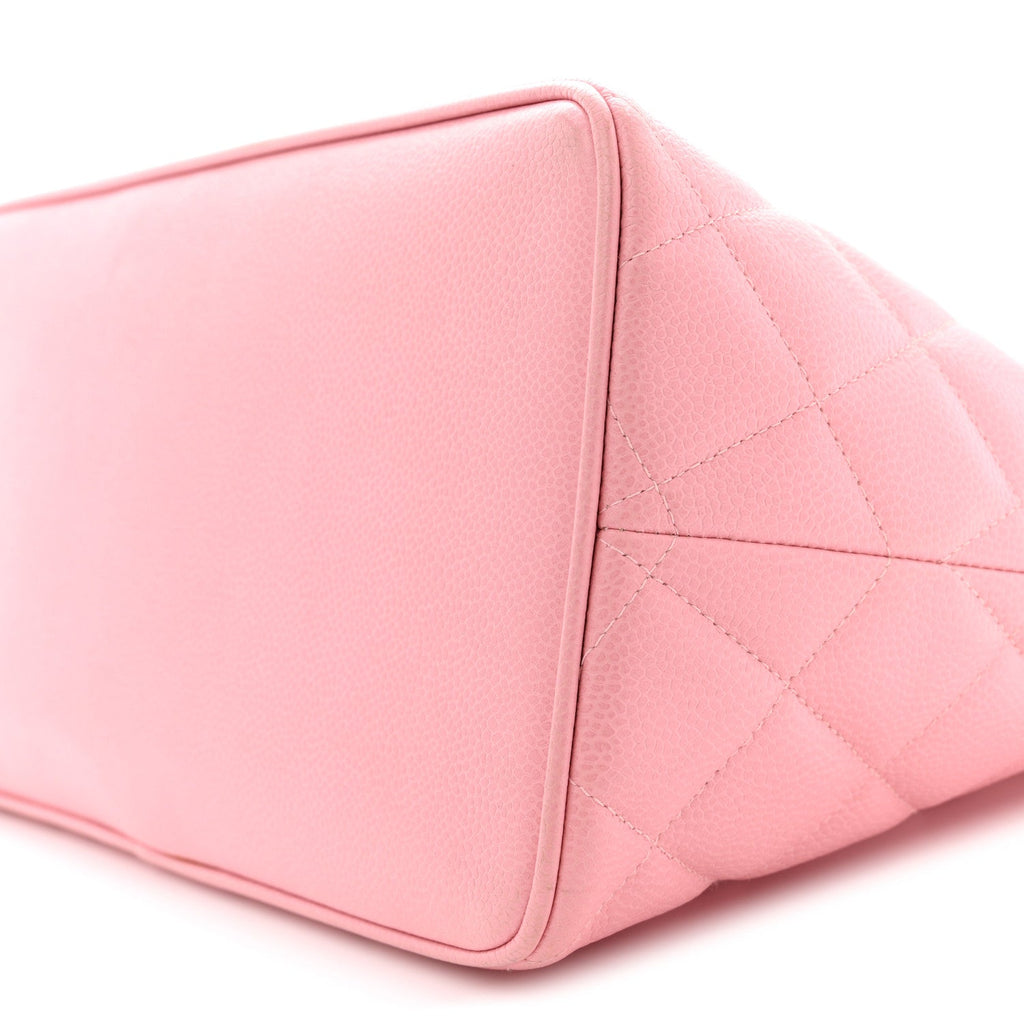 Chanel Caviar Medallion CC Tote Light Pink