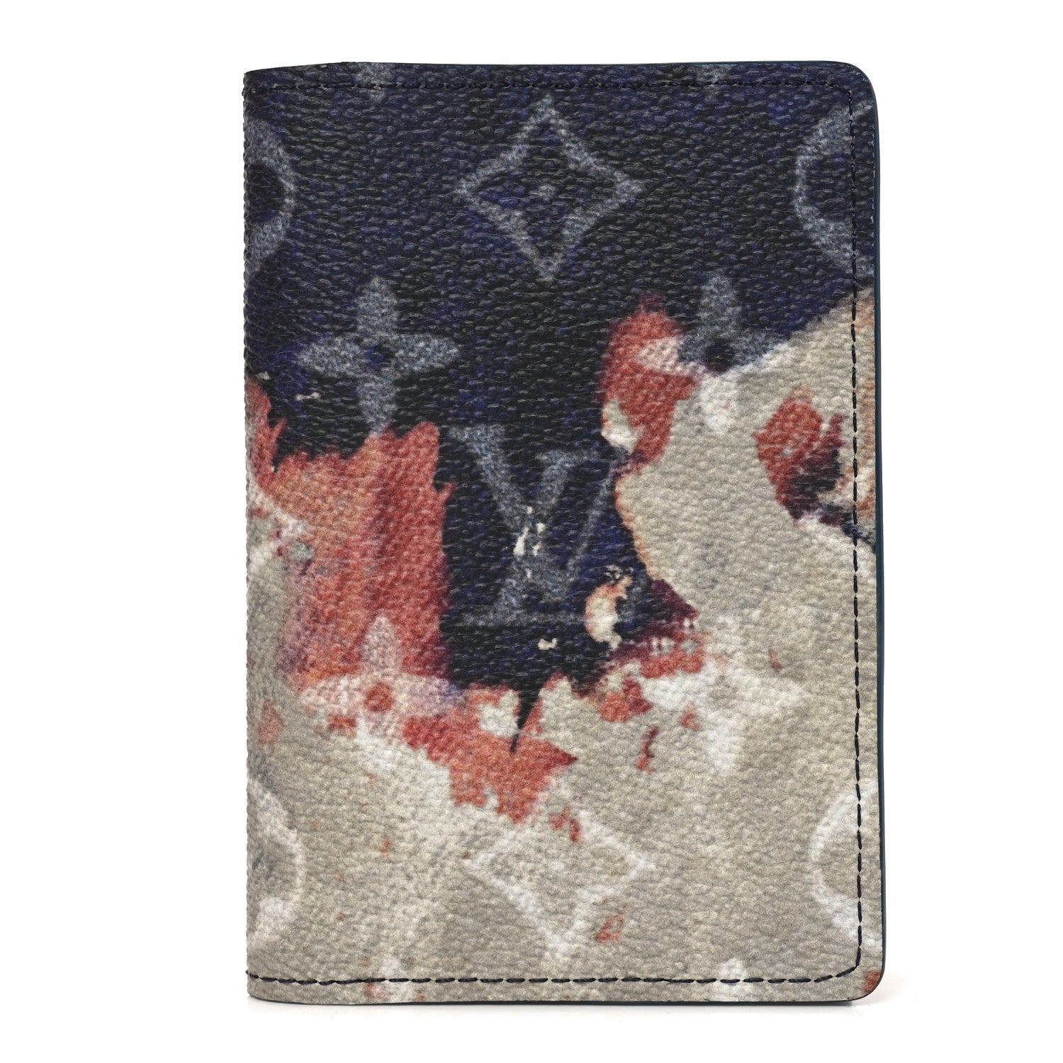 Louis Vuitton Monogram Bleach Pocket Organizer Ink Blue