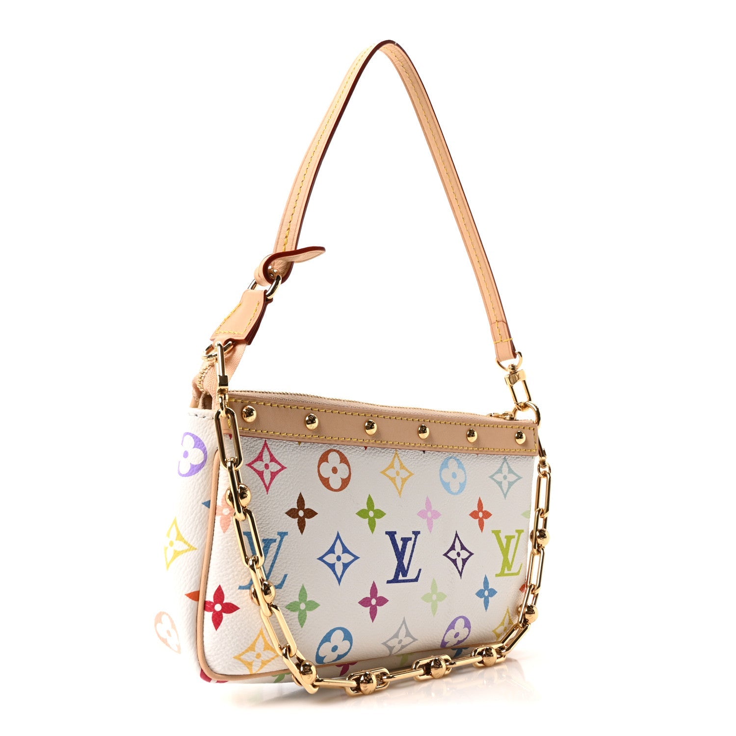 Louis Vuitton LV X TM Monogram Multicolor Pochette Accessories White