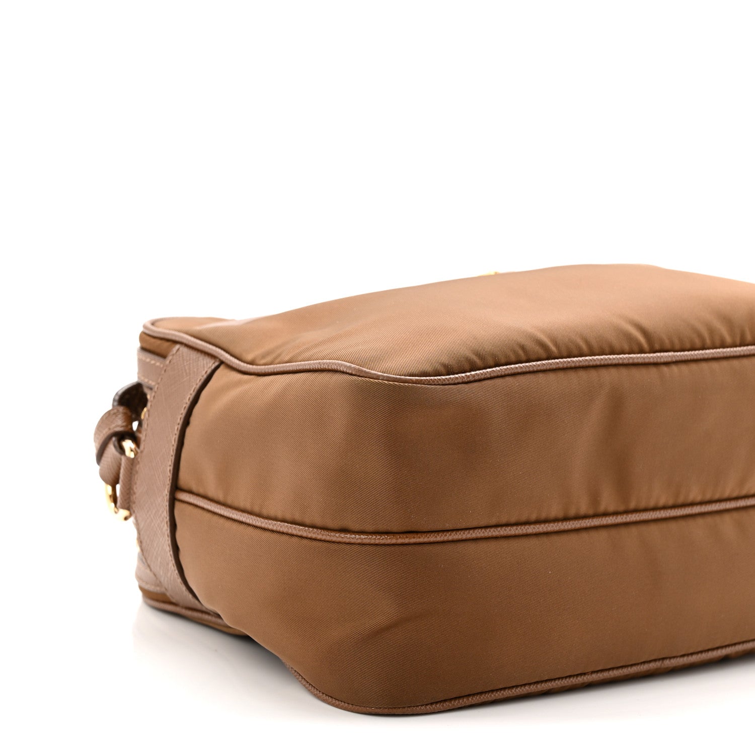 Prada Tessuto Nylon Saffiano Re-Edition 1978 Messenger Bag Sughero