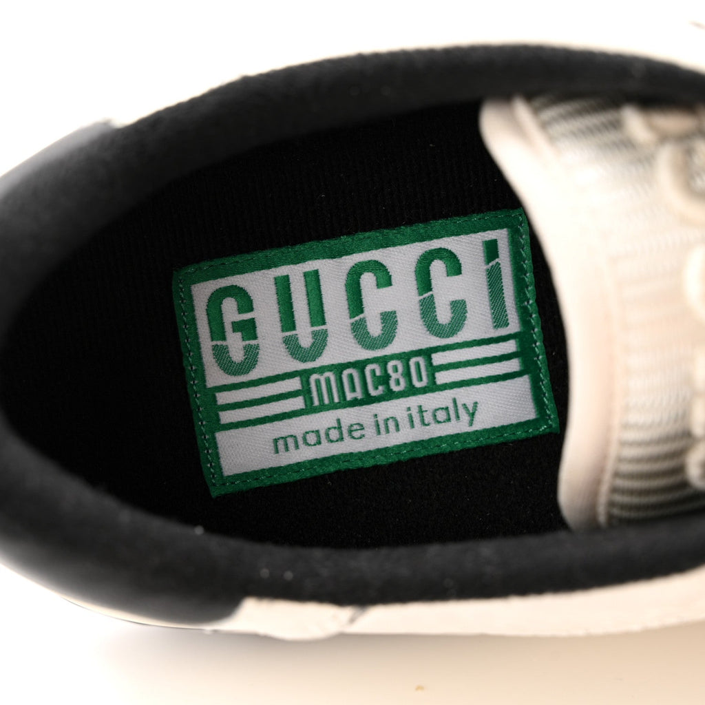 Gucci Dali Soft Calfskin Womens Mac80 Sneakers 39 Off White Black