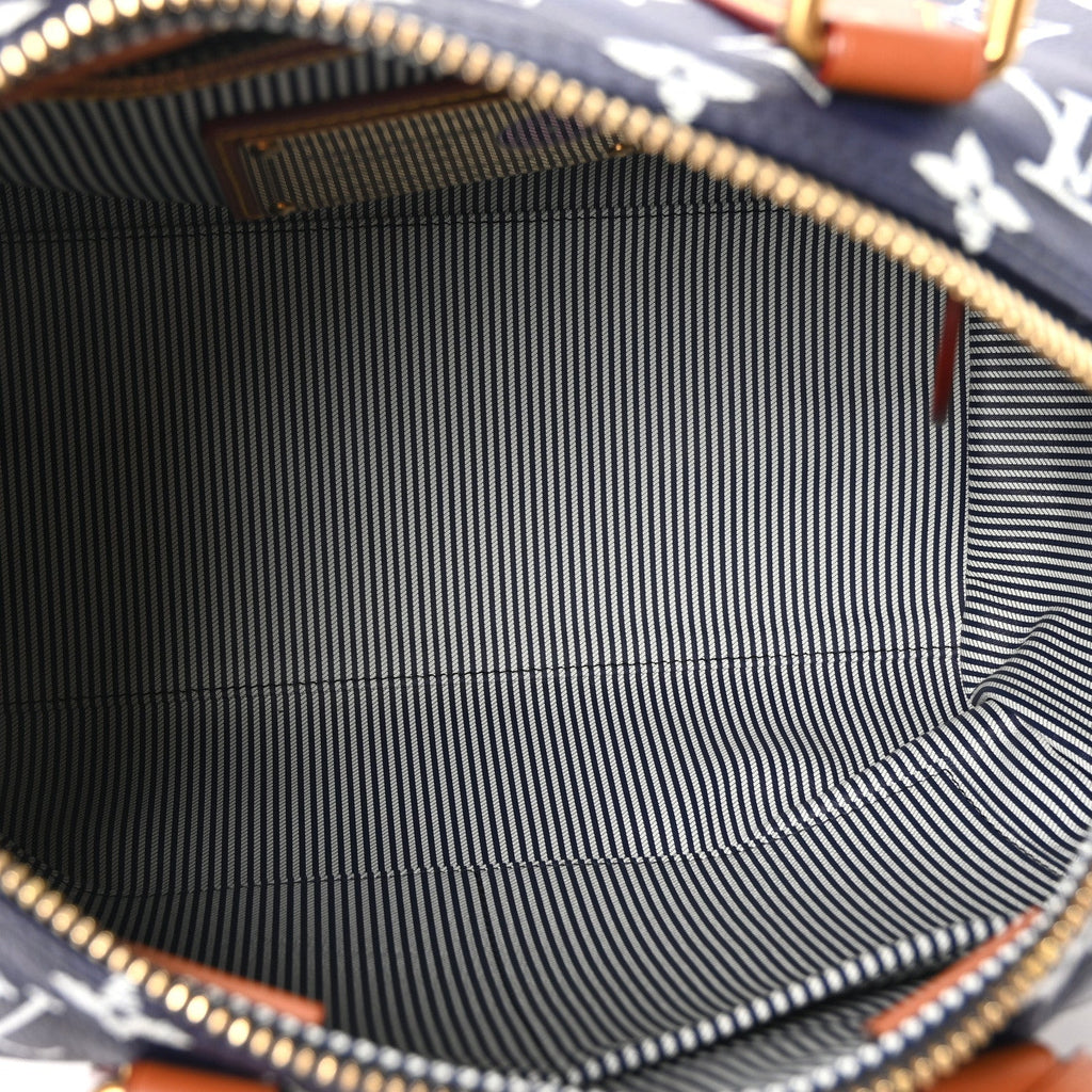 Louis Vuitton Calfskin Monogram Speedy P9 Bandouliere 30 Indigo