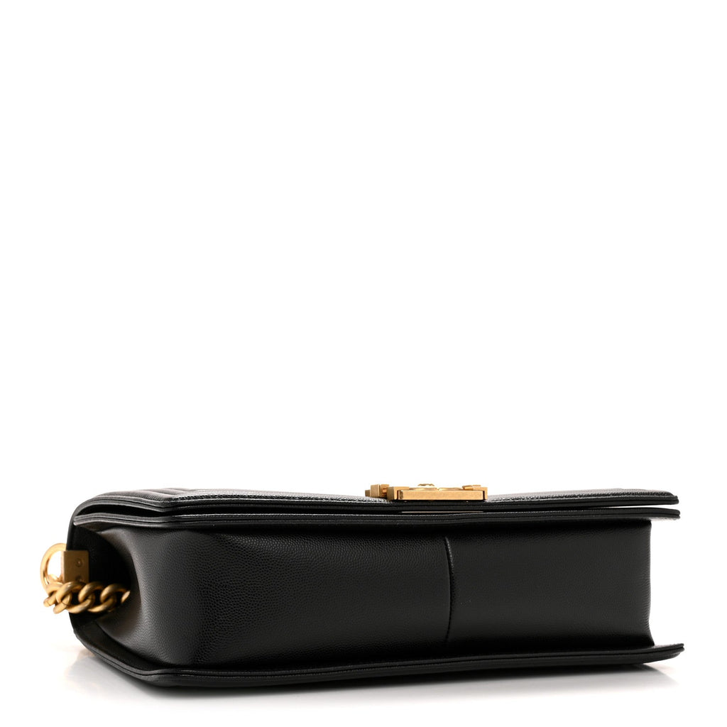 Chanel Caviar Quilted New Medium Boy Flap Black