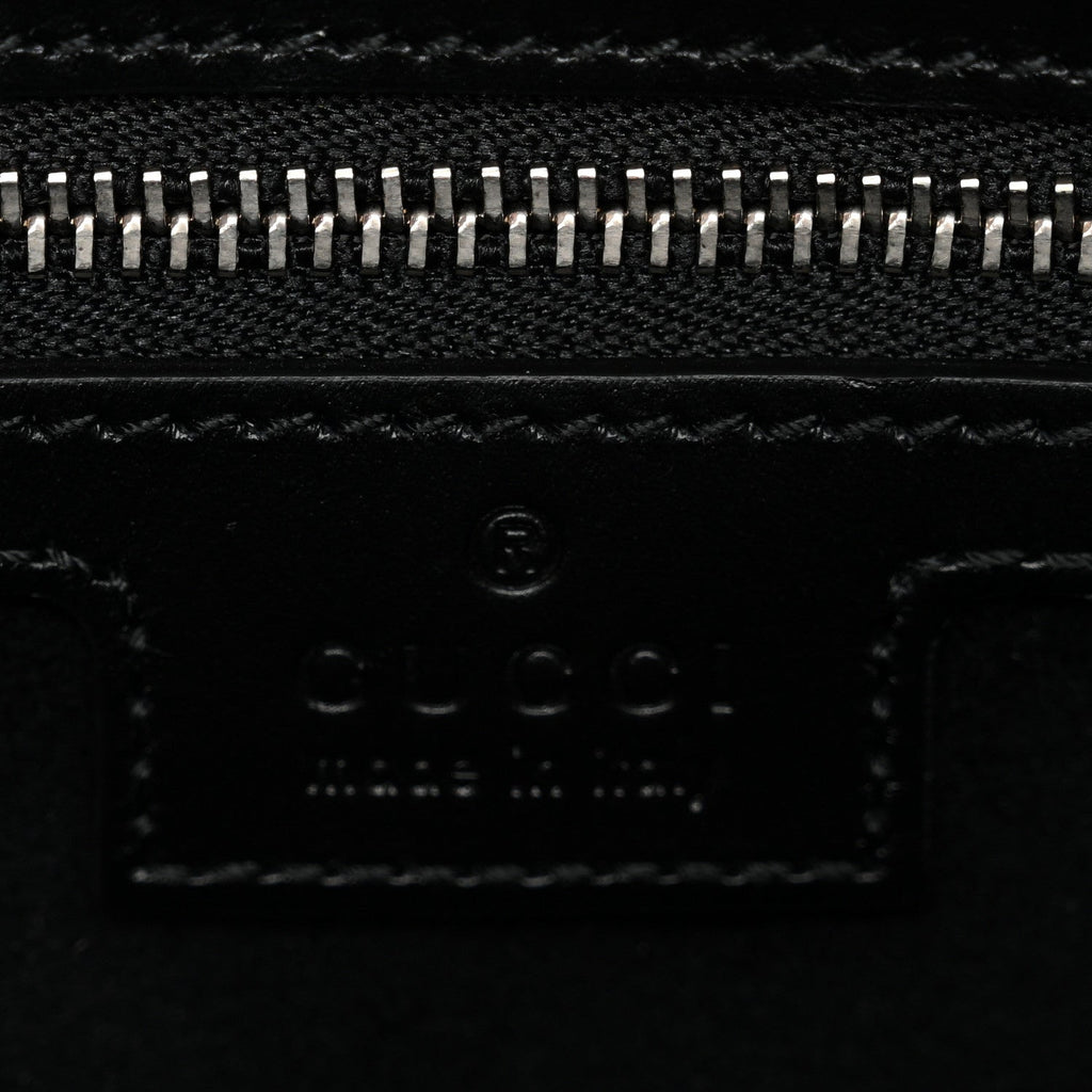 Gucci Calfskin Petite GG Small Tote Bag Black