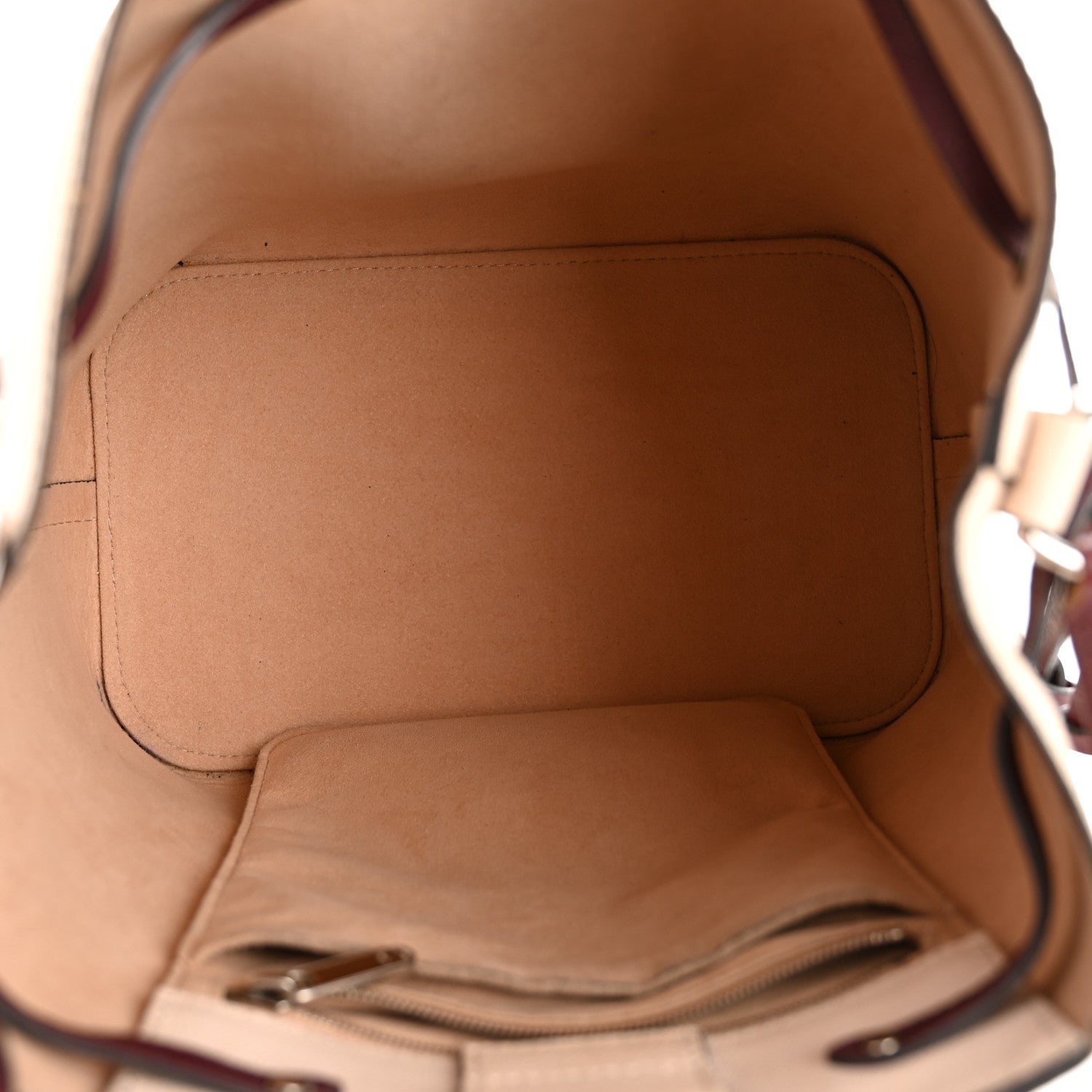 Louis Vuitton Calfskin Lockme Bucket Soie Quartz Calla