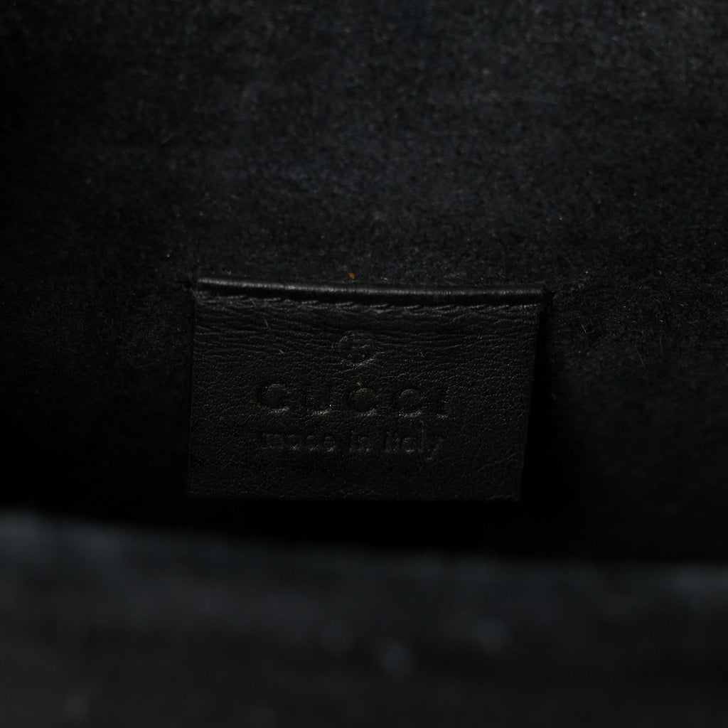 Gucci GG Supreme Monogram Mini Dionysus Shoulder Bag Black