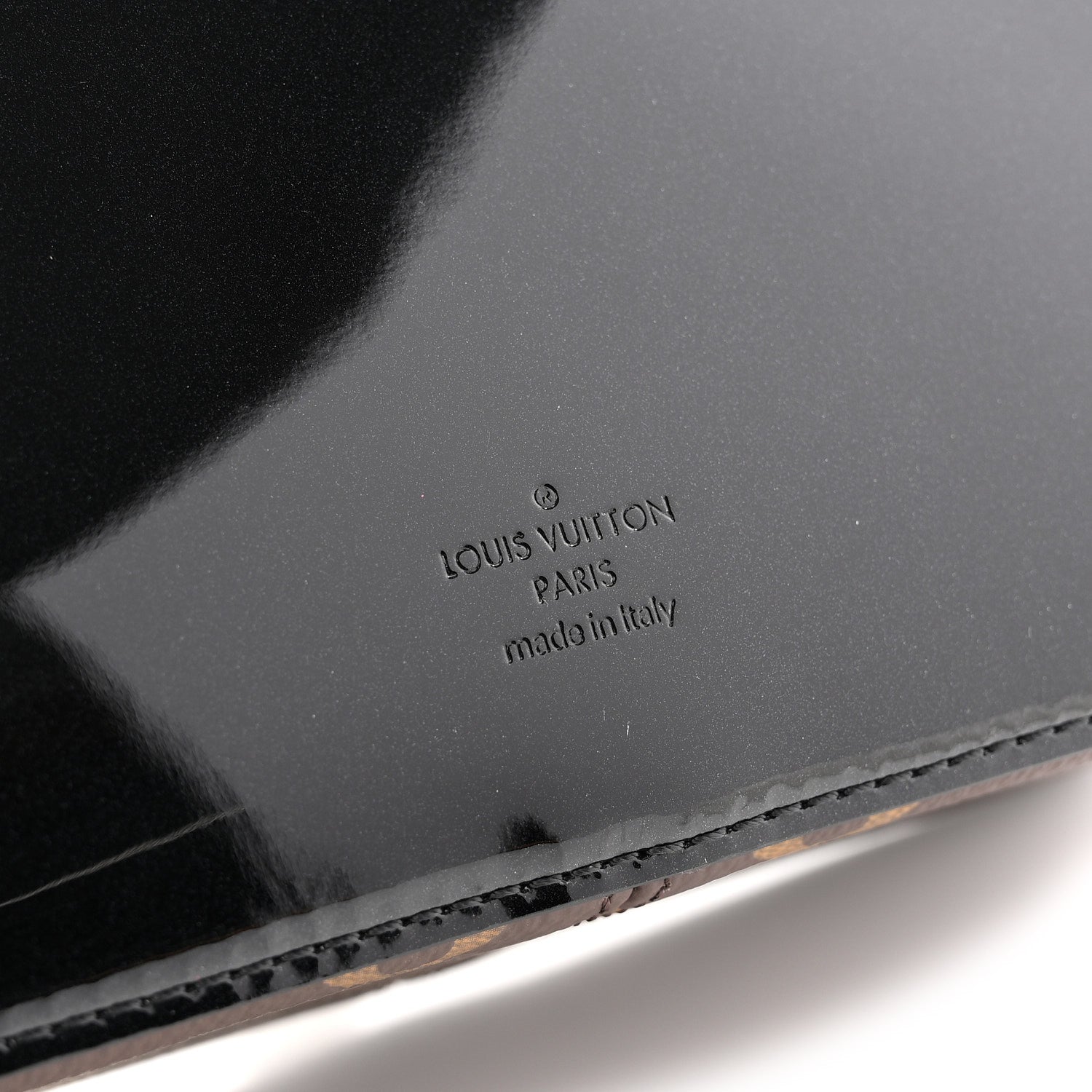 Louis Vuitton Patent Calfskin Monogram Cherrywood BB Black
