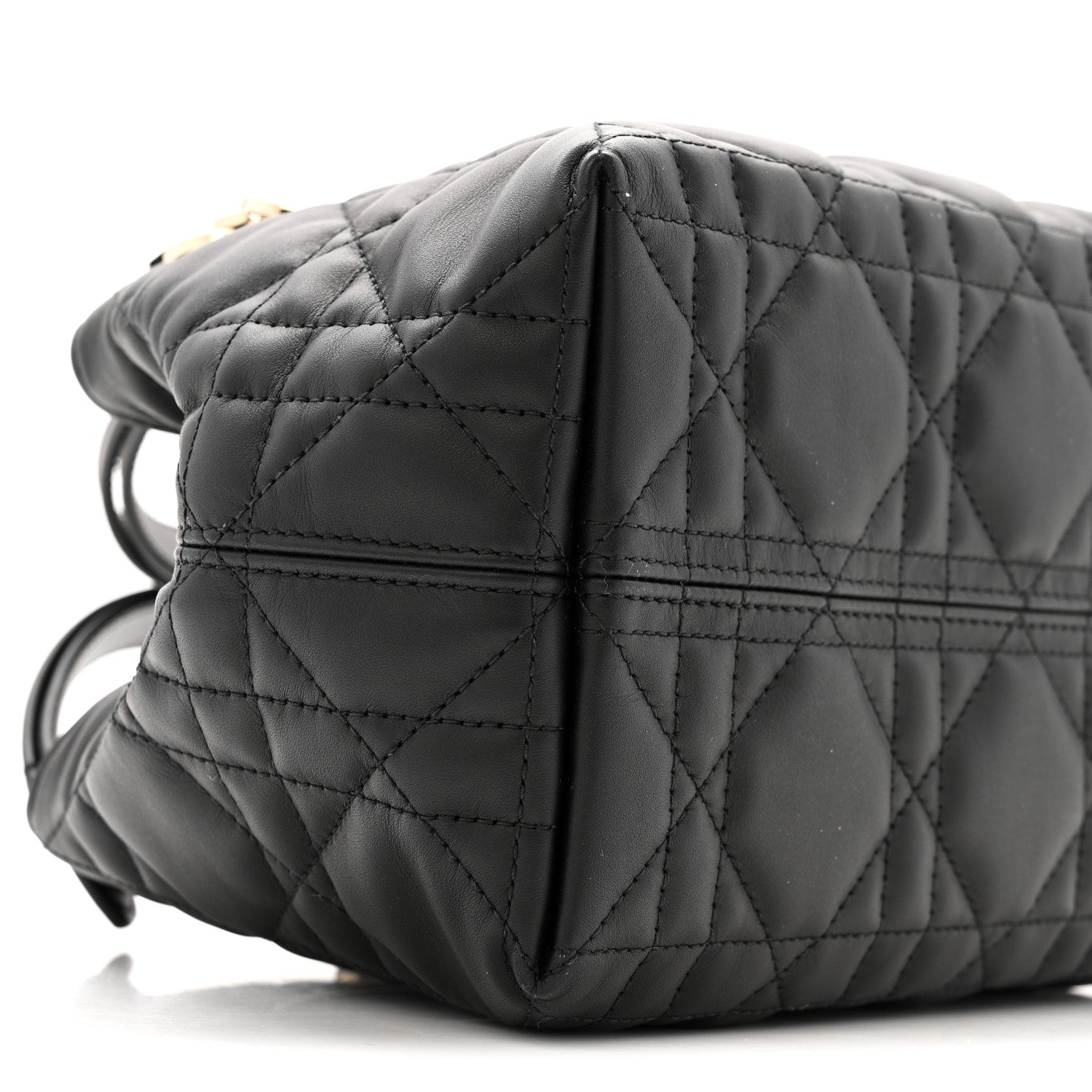 Christian Dior Calfskin Macrocannage Small Toujours  Black