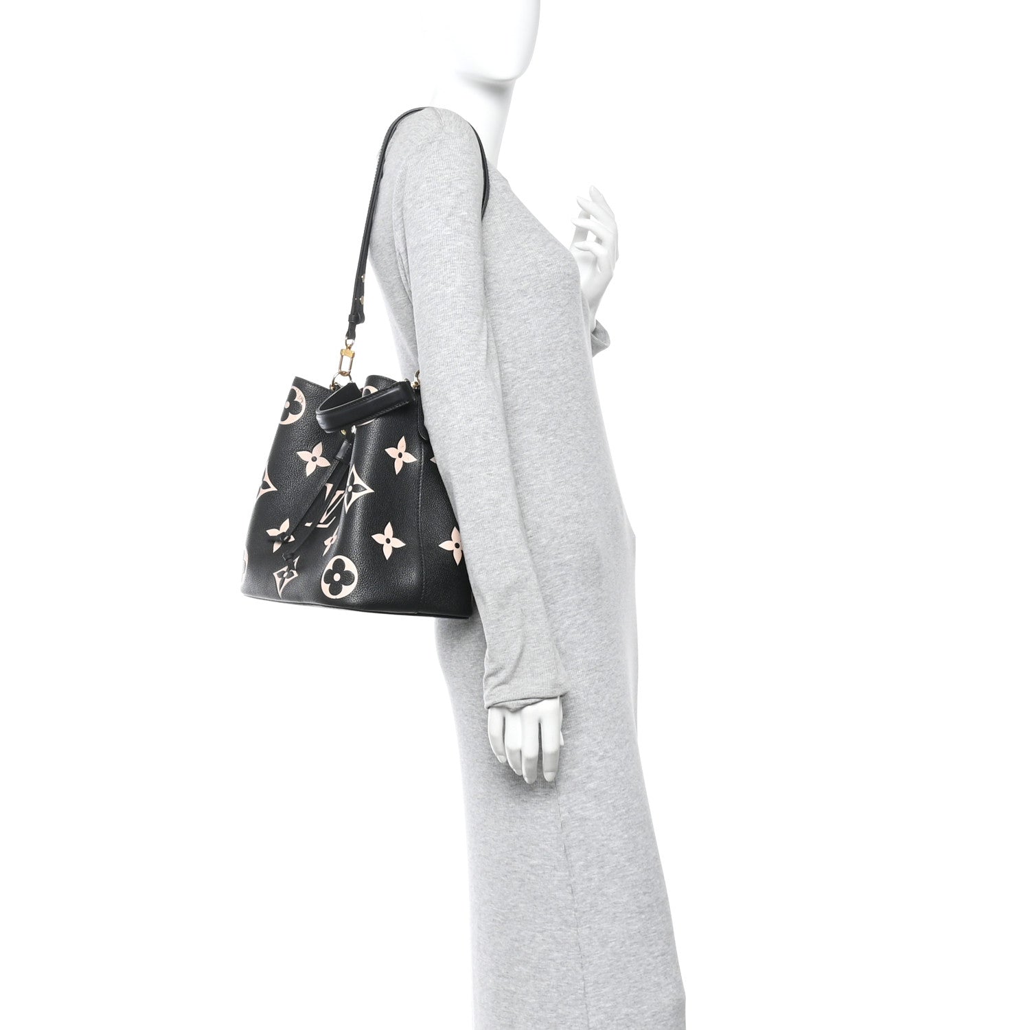 Louis Vuitton Empreinte Monogram Giant Neonoe MM Black Beige