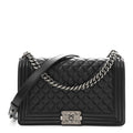 Chanel Caviar Quilted New Medium Boy Flap Black