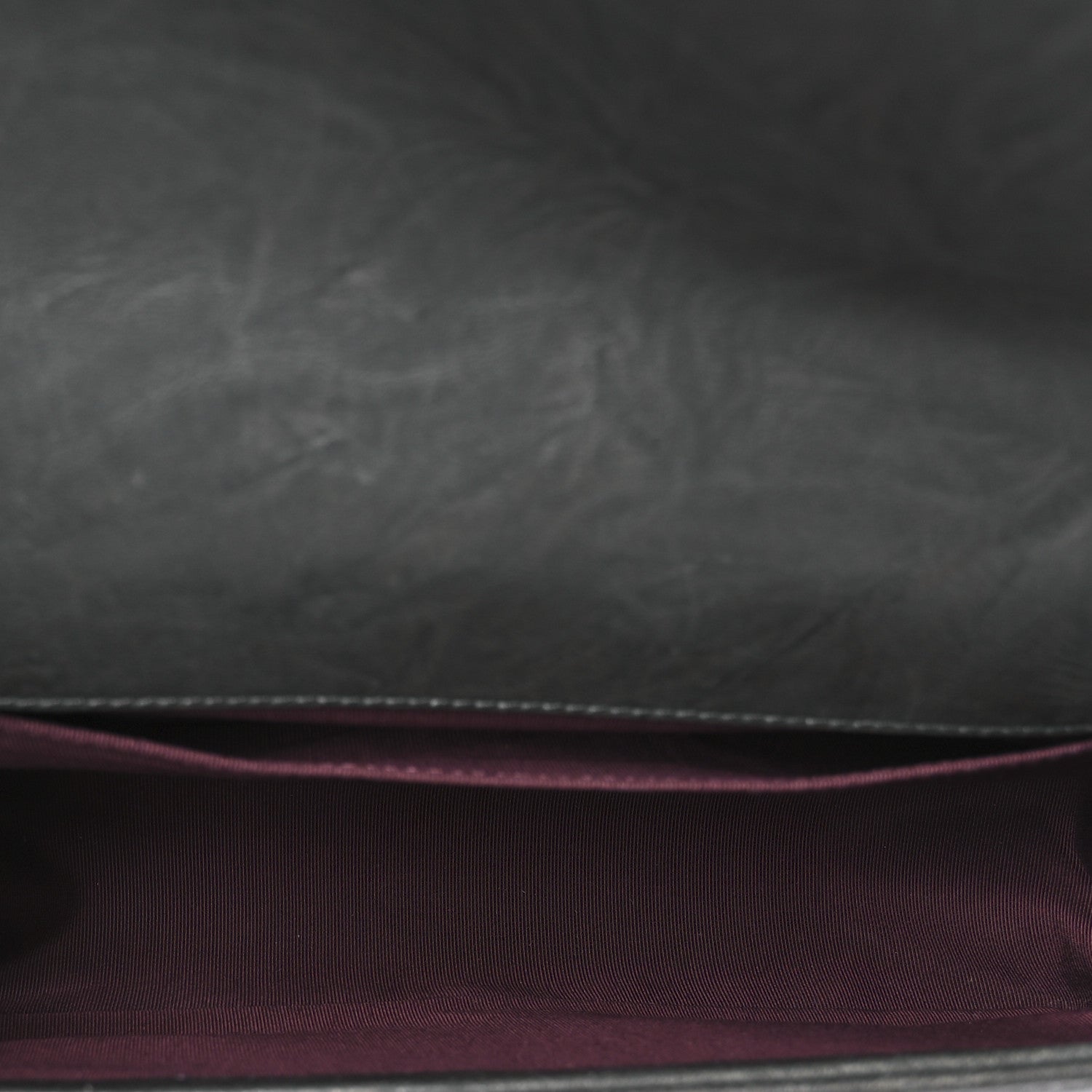 Chanel Crumpled Lambskin Medium Studded Boy Flap Black