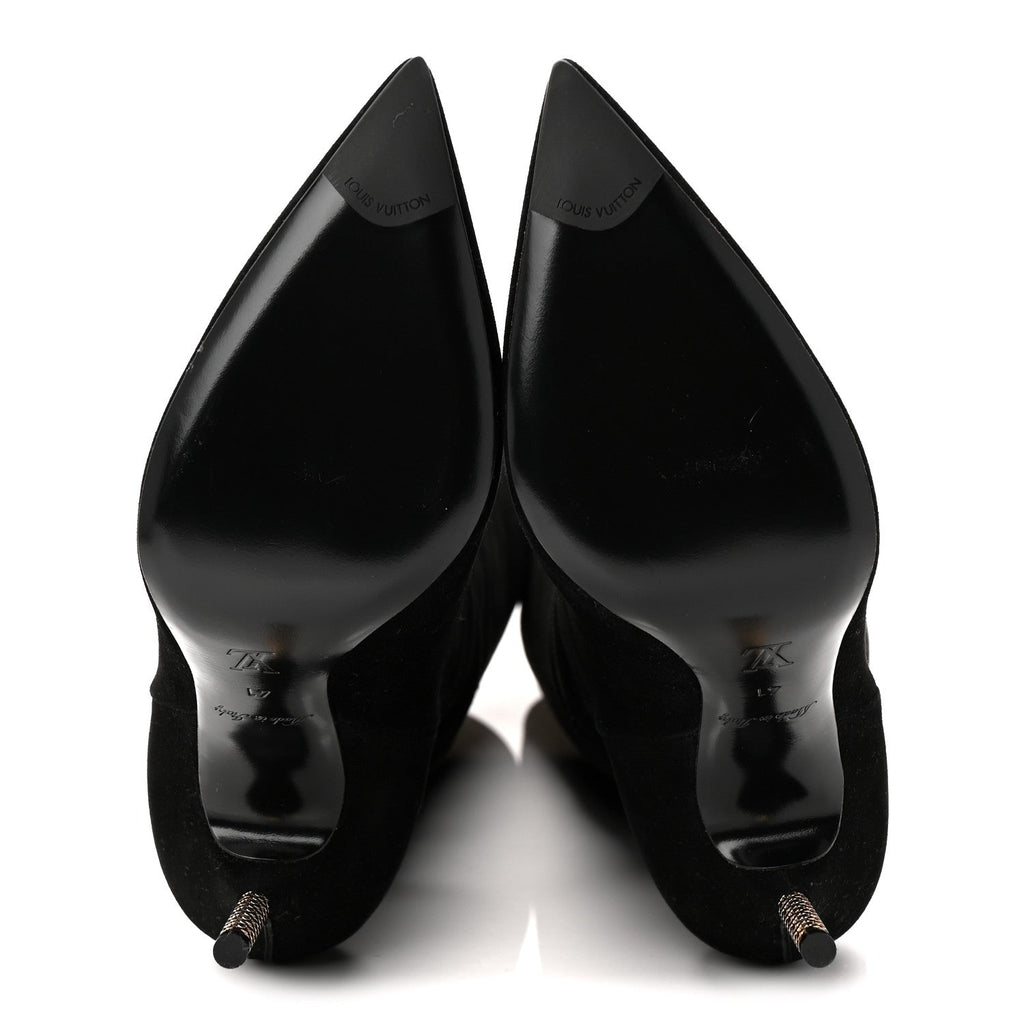 Louis Vuitton Suede High Boots 41 Black