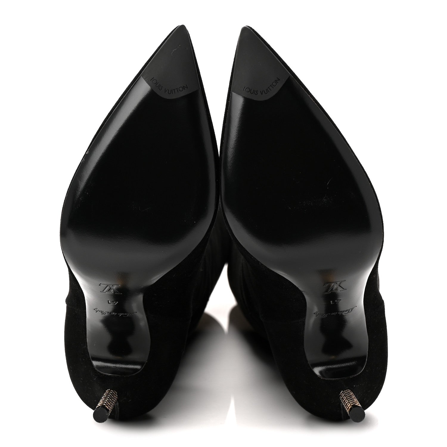 Louis Vuitton Suede High Boots 41 Black