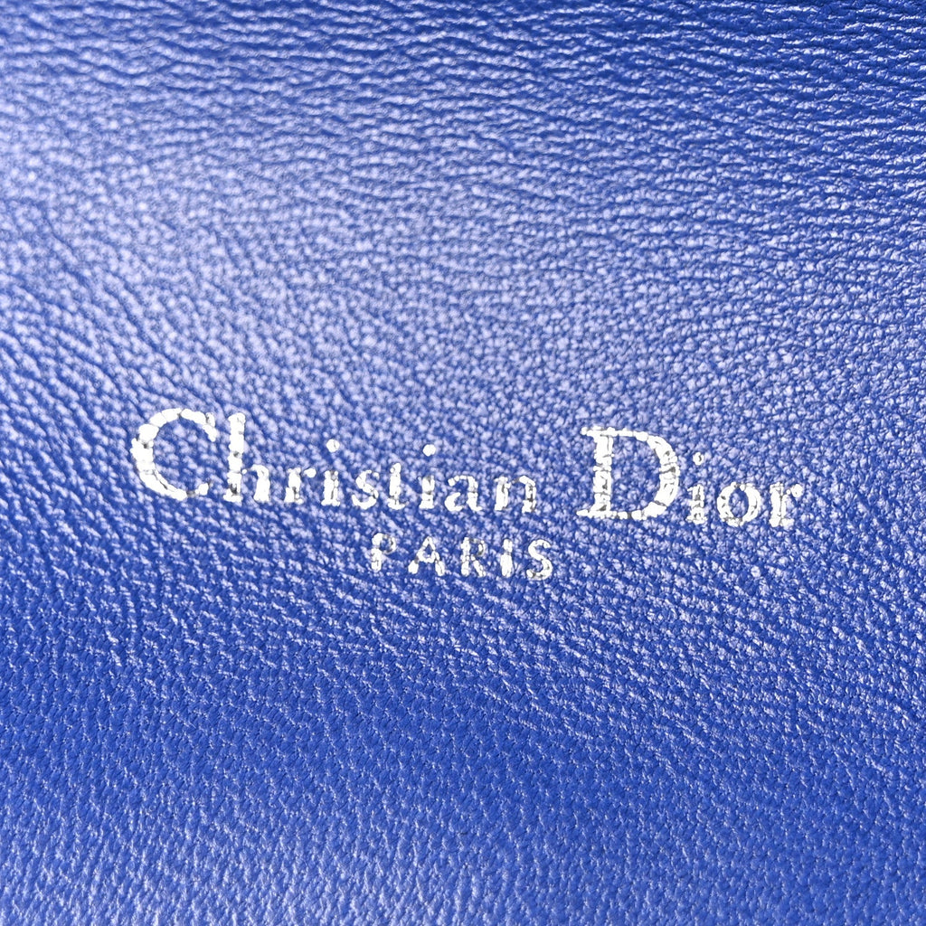 Christian Dior Lambskin Cannage Medium Miss Dior Flap Blue