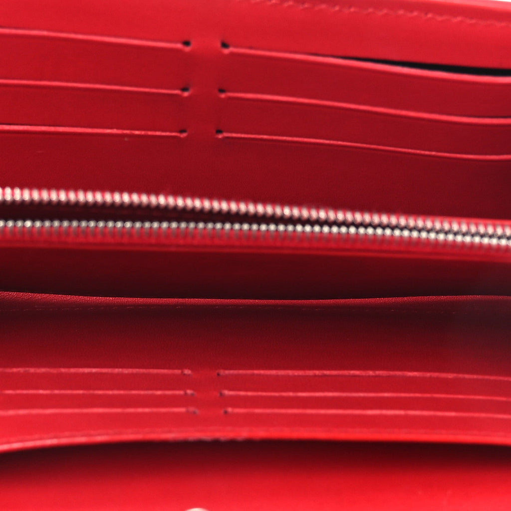 Louis Vuitton Calfskin New Wave Long Wallet Rouge