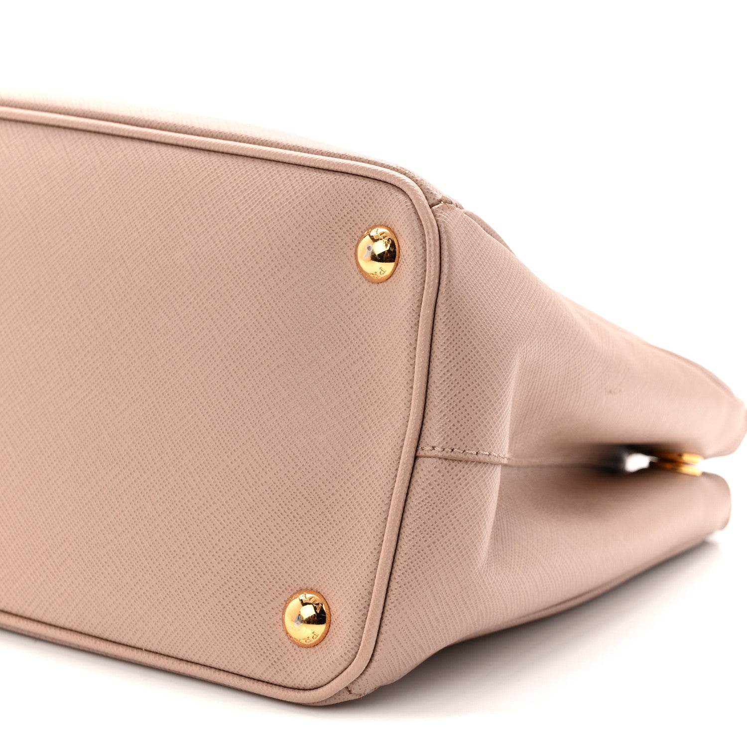 Prada Saffiano Small Galleria Double Zip Tote Cammeo
