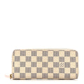 Louis Vuitton Damier Azur Clemence Wallet Rose Ballerine