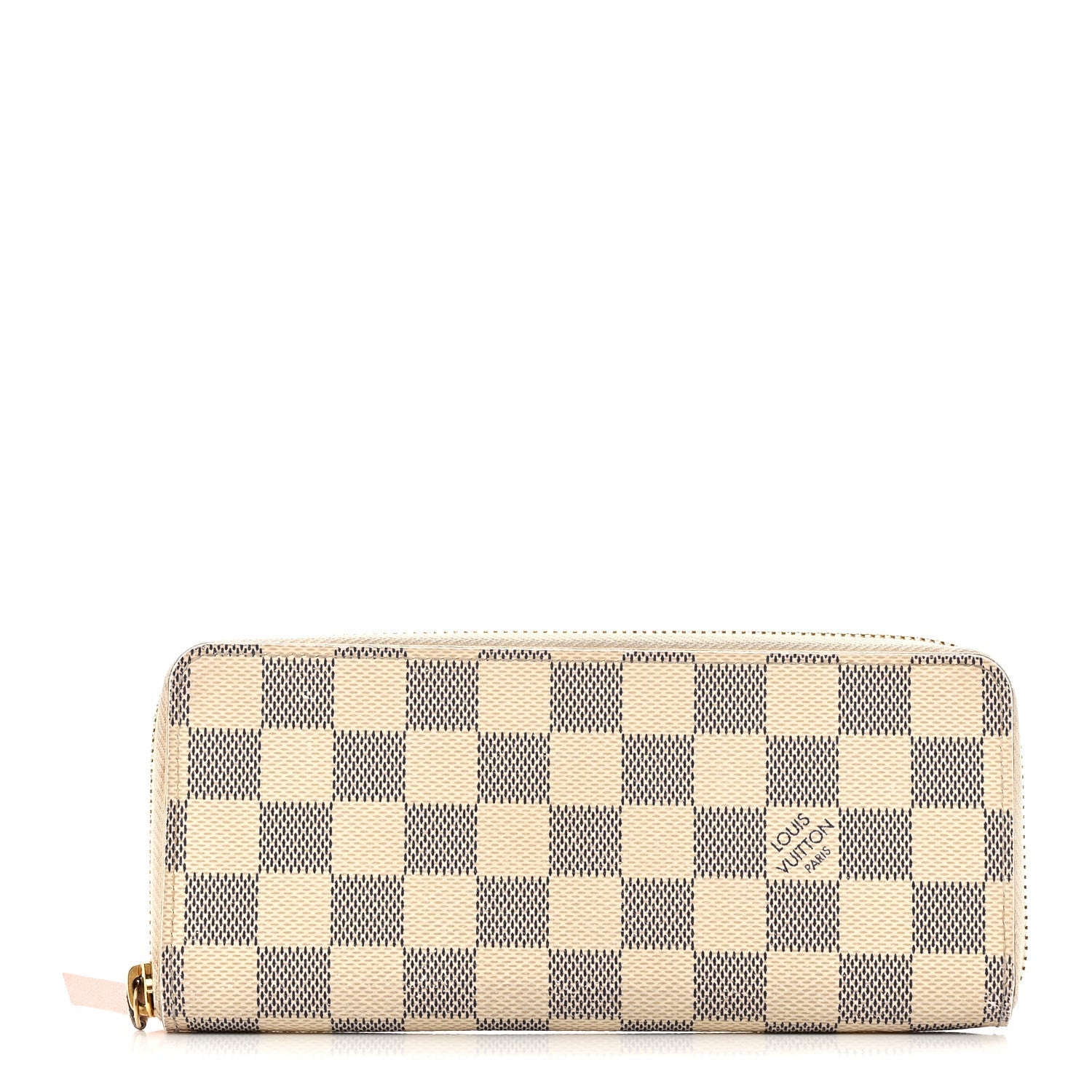 Louis Vuitton Damier Azur Clemence Wallet Rose Ballerine