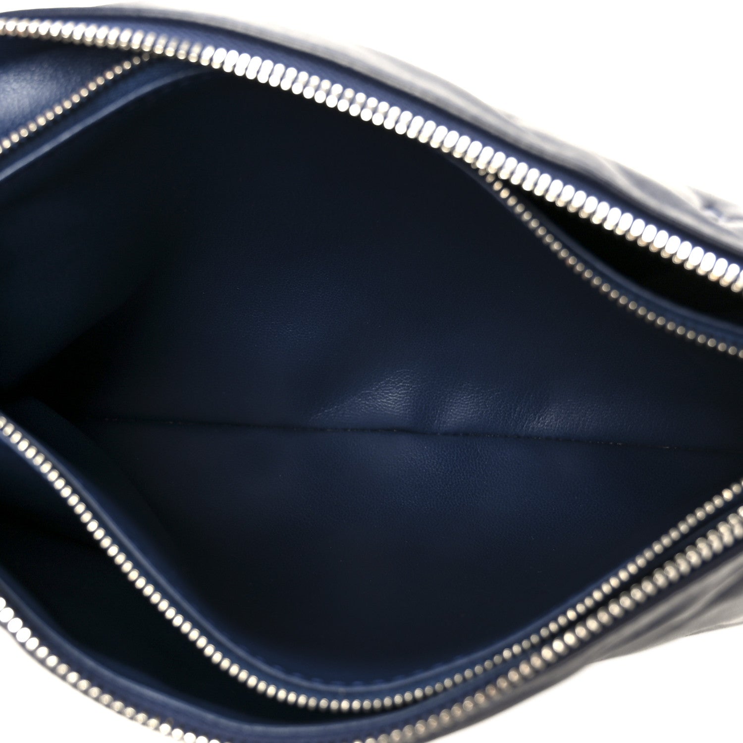 Louis Vuitton Lambskin Embossed Monogram Coussin PM Navy