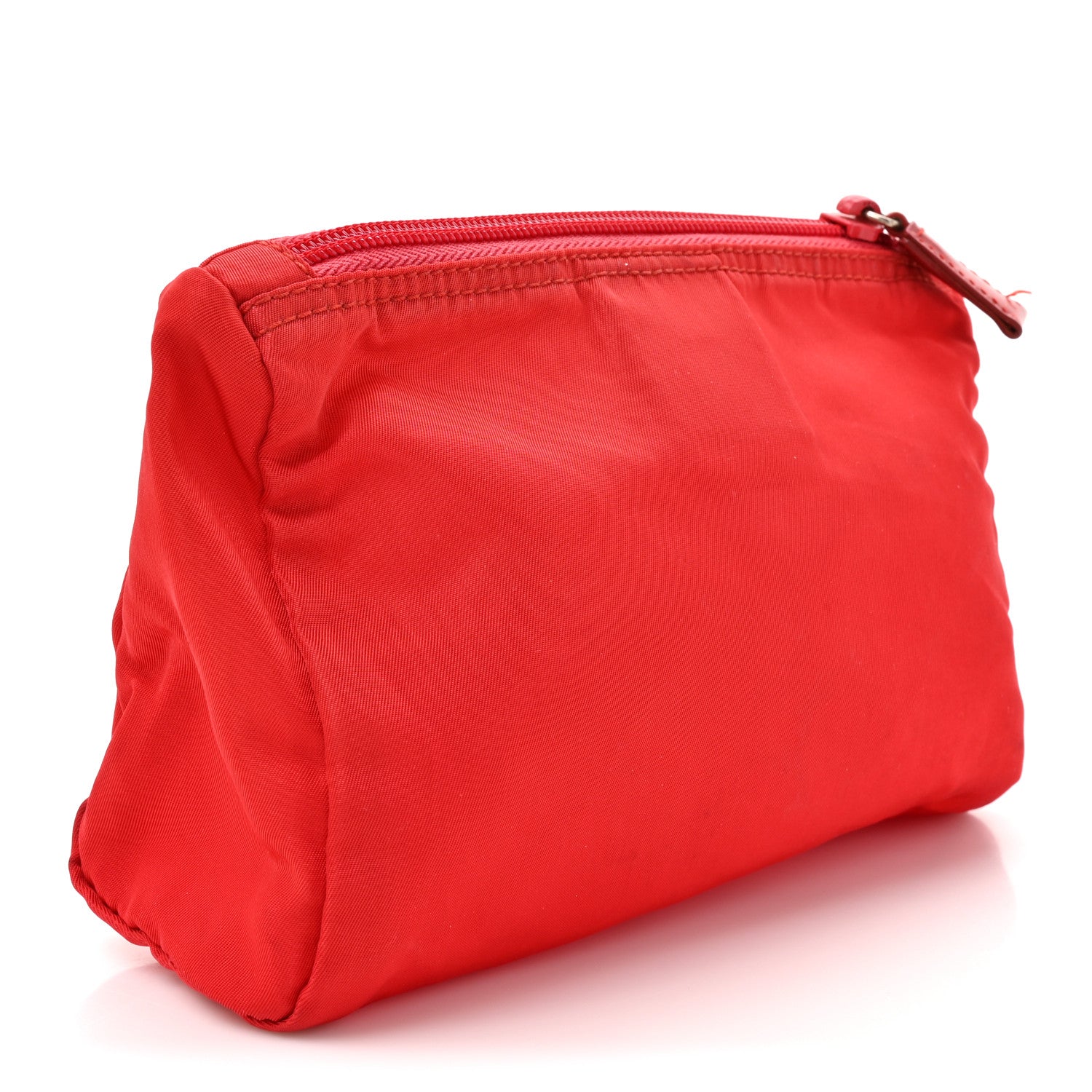 Prada Tessuto Nylon Vela Cosmetic Pouch Rosso