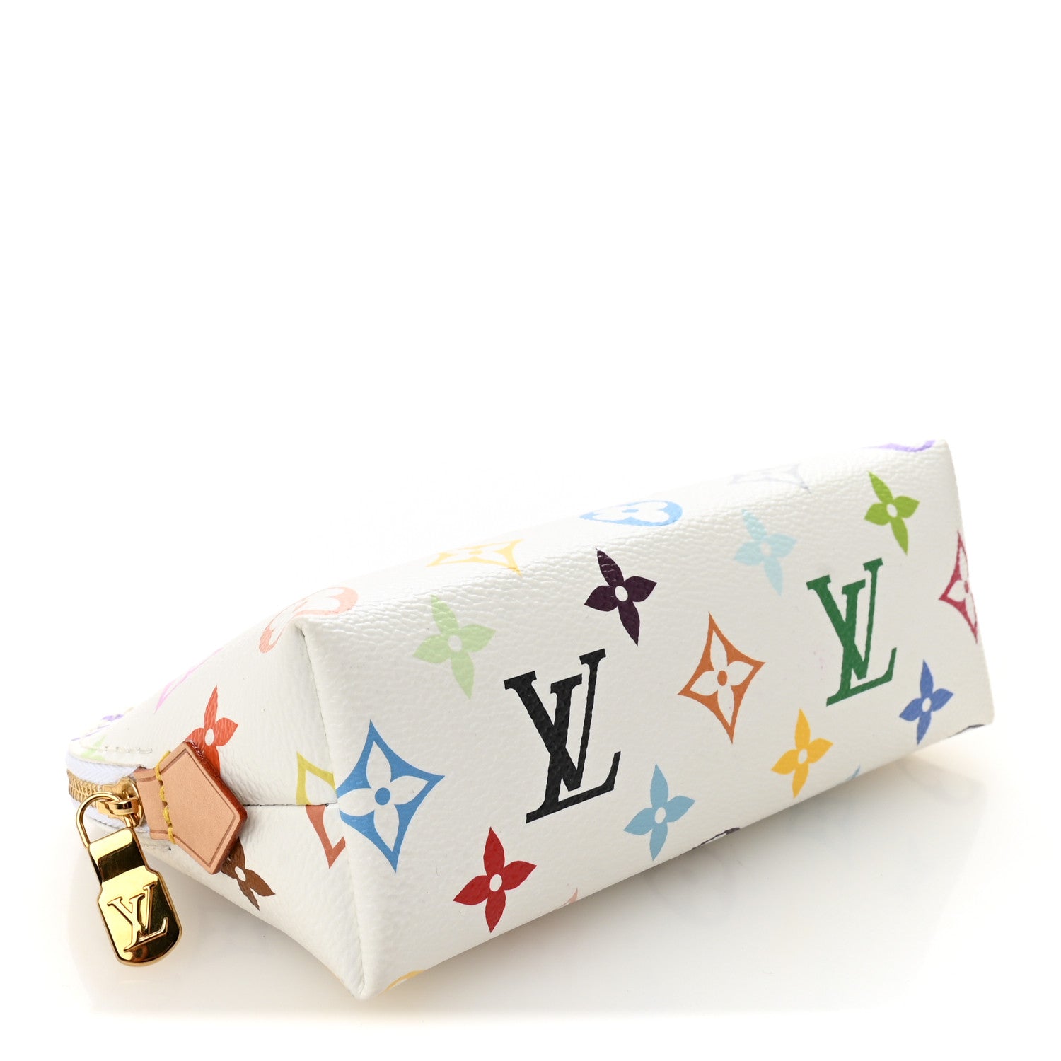 Louis Vuitton LV x TM Monogram Multicolor Cosmetic Pouch PM White
