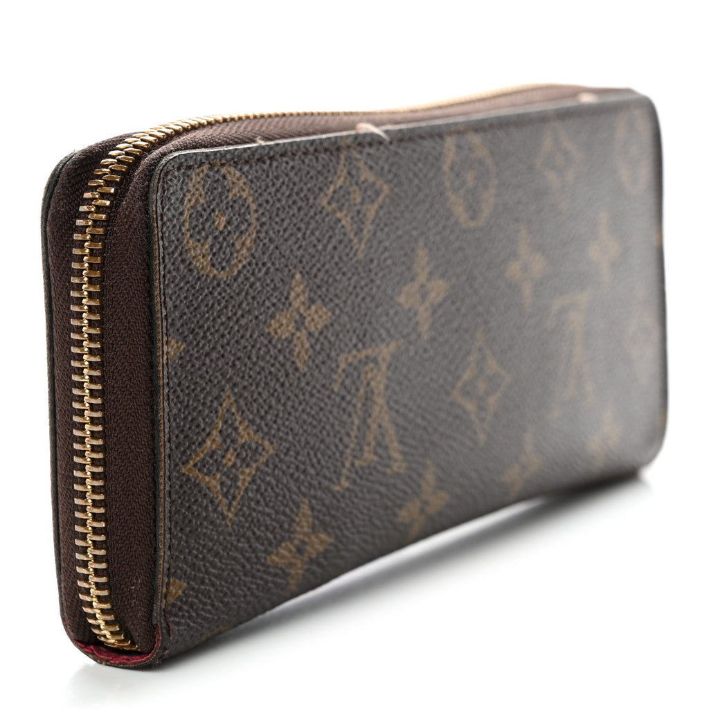 Louis Vuitton Monogram Clemence Wallet Fuchsia