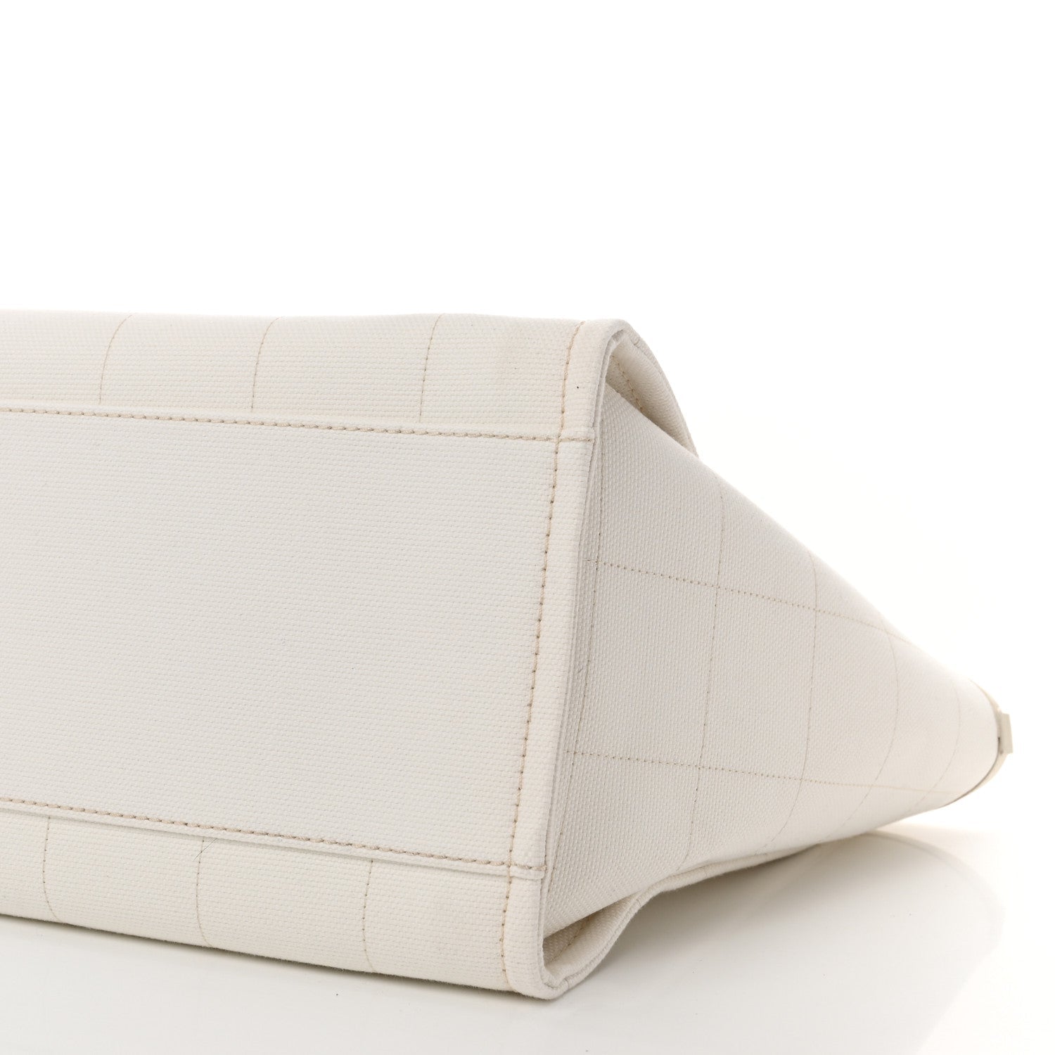 Chanel Cotton Medium Deauville Tote White