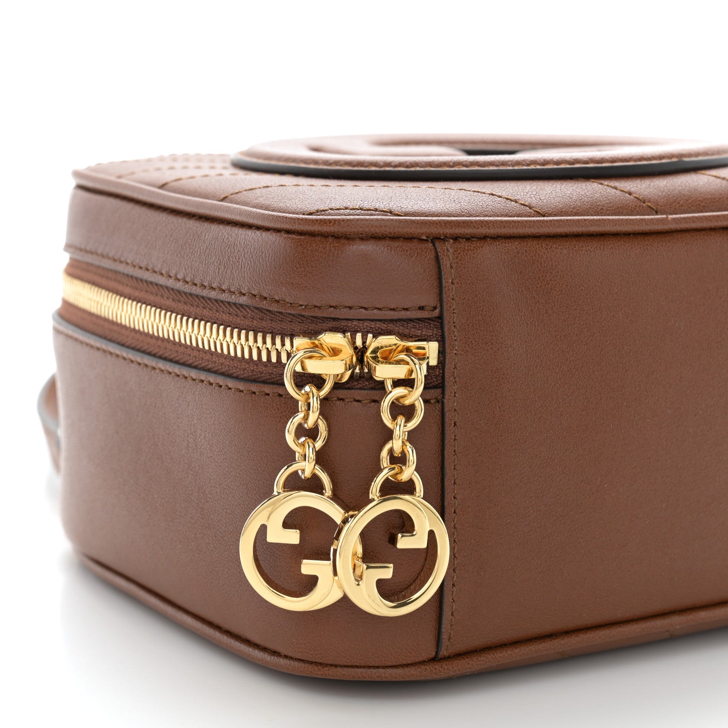 Gucci Sakai Be Green Calfskin Diagonal Stitched Blondie Top Handle Bag Cuir