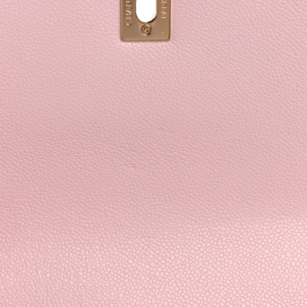 Chanel Caviar Quilted Medium Business Affinity Flap Light Pink