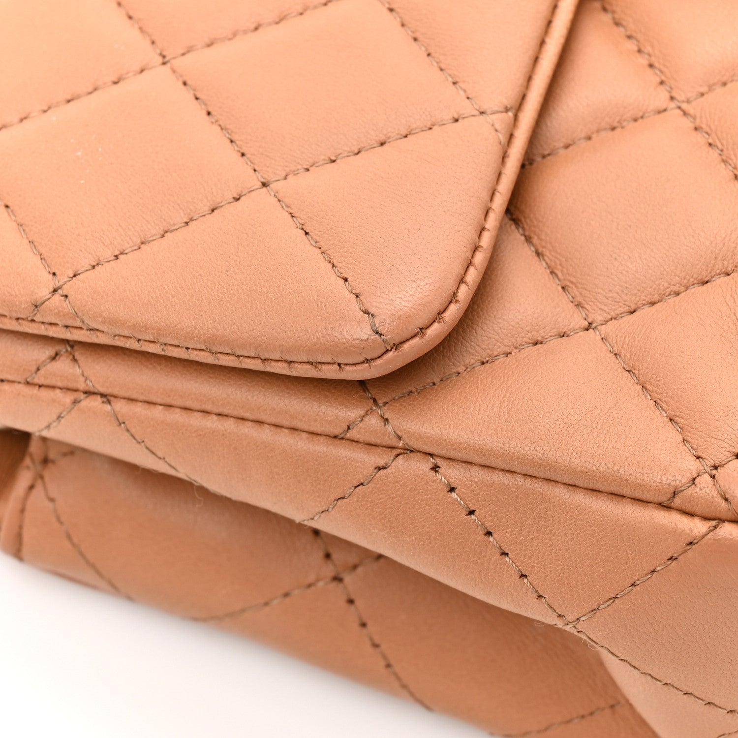Chanel Lambskin Quilted Mini Rectangular Flap Brown