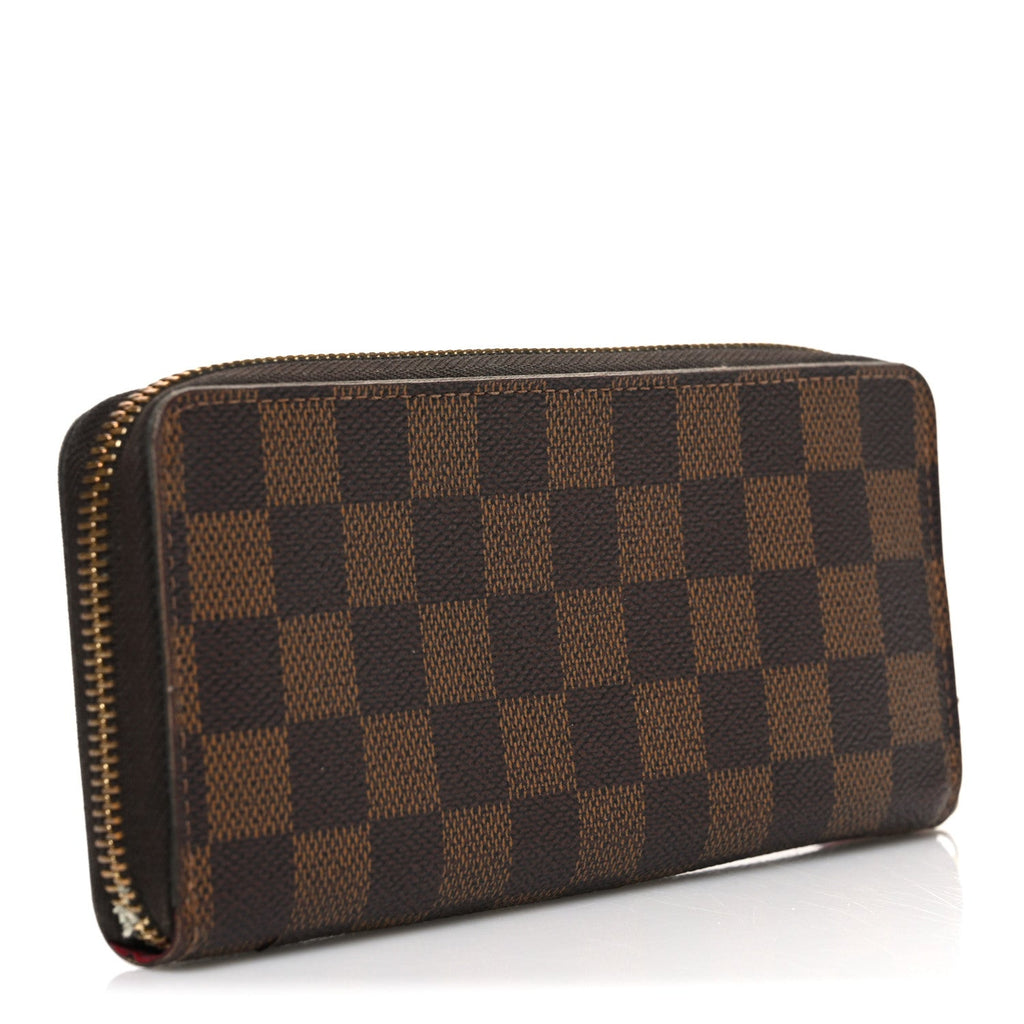 Louis Vuitton Damier Ebene Clemence Wallet Cherry