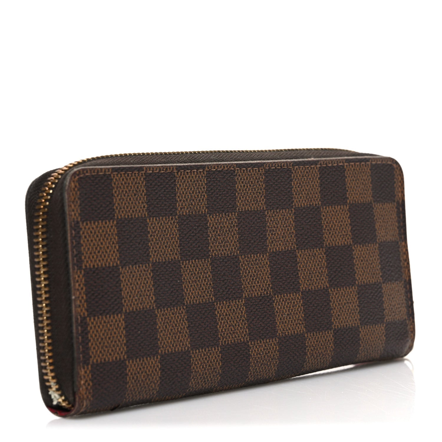 Louis Vuitton Damier Ebene Clemence Wallet Cherry