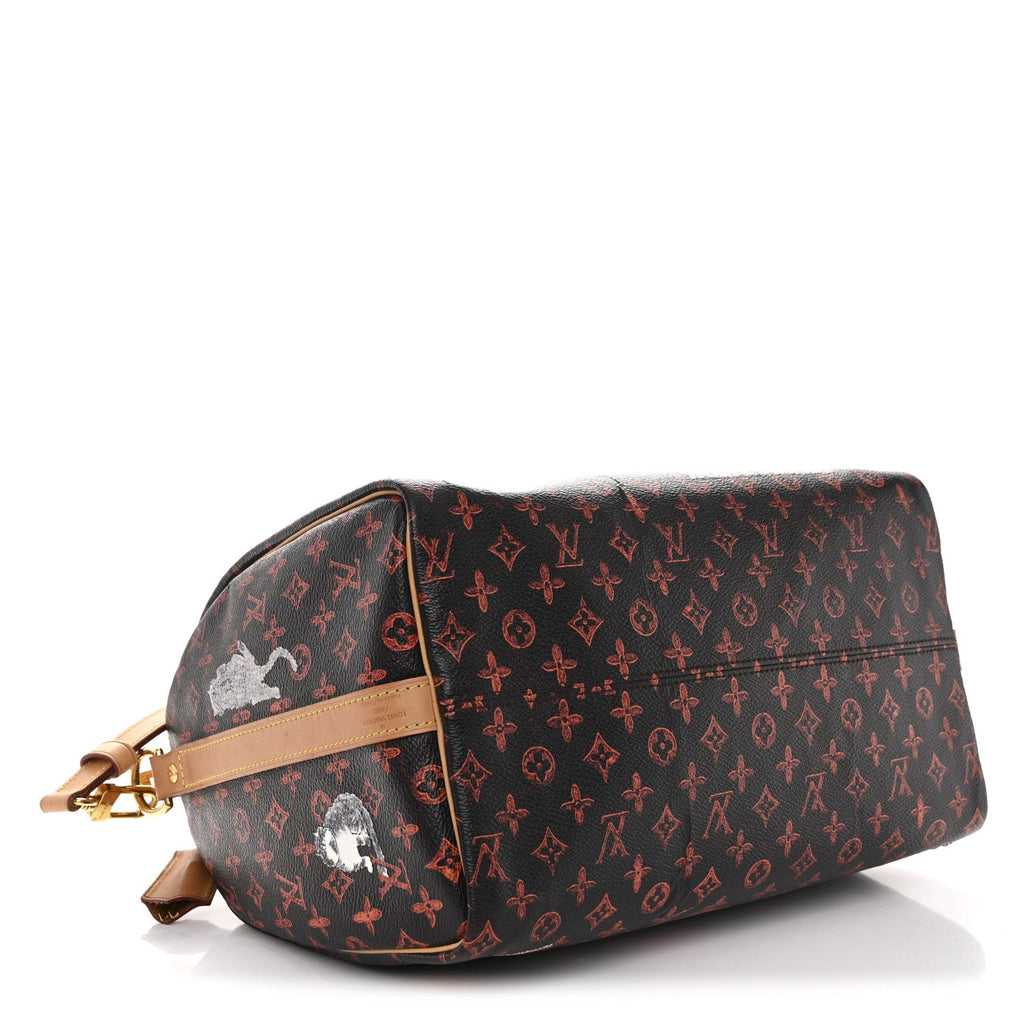 Louis Vuitton Catogram Speedy Bandouliere 30 Marron