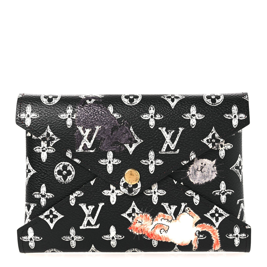 Louis Vuitton Catogram Medium Kirigami Pochette Black