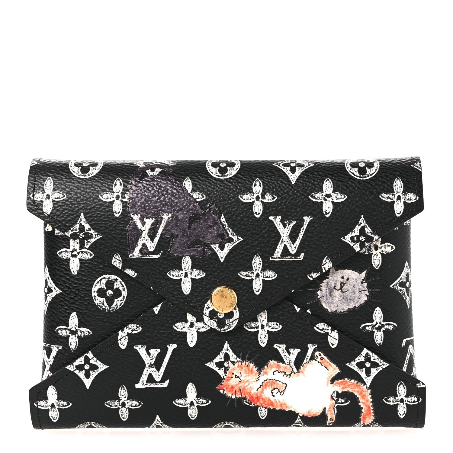 Louis Vuitton Catogram Medium Kirigami Pochette Black