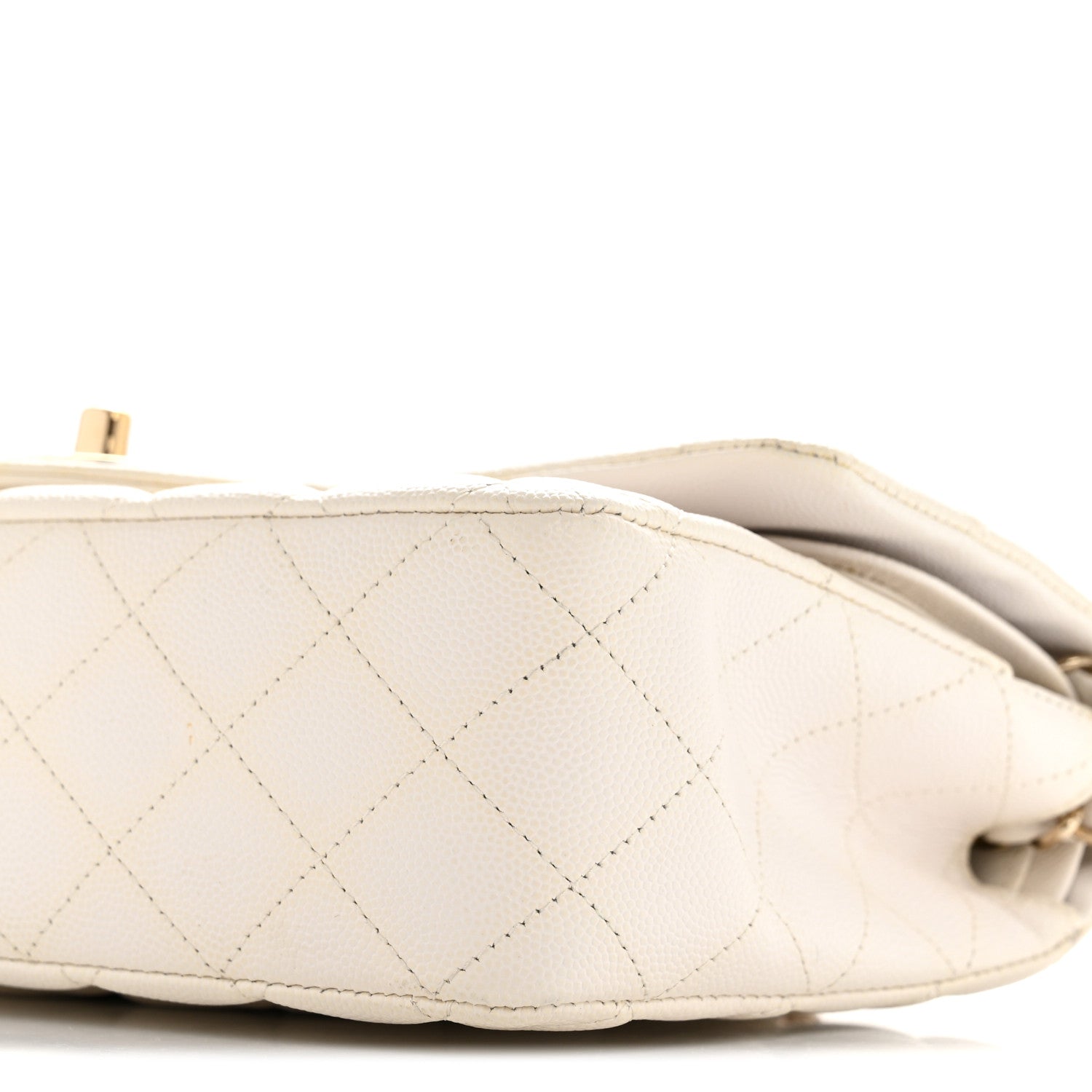 Chanel Caviar Quilted Medium Double Flap White