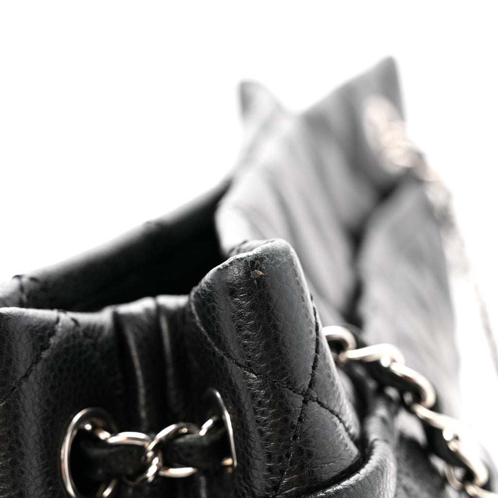 Chanel Caviar Quilted CC Timeless Soft Tote Black