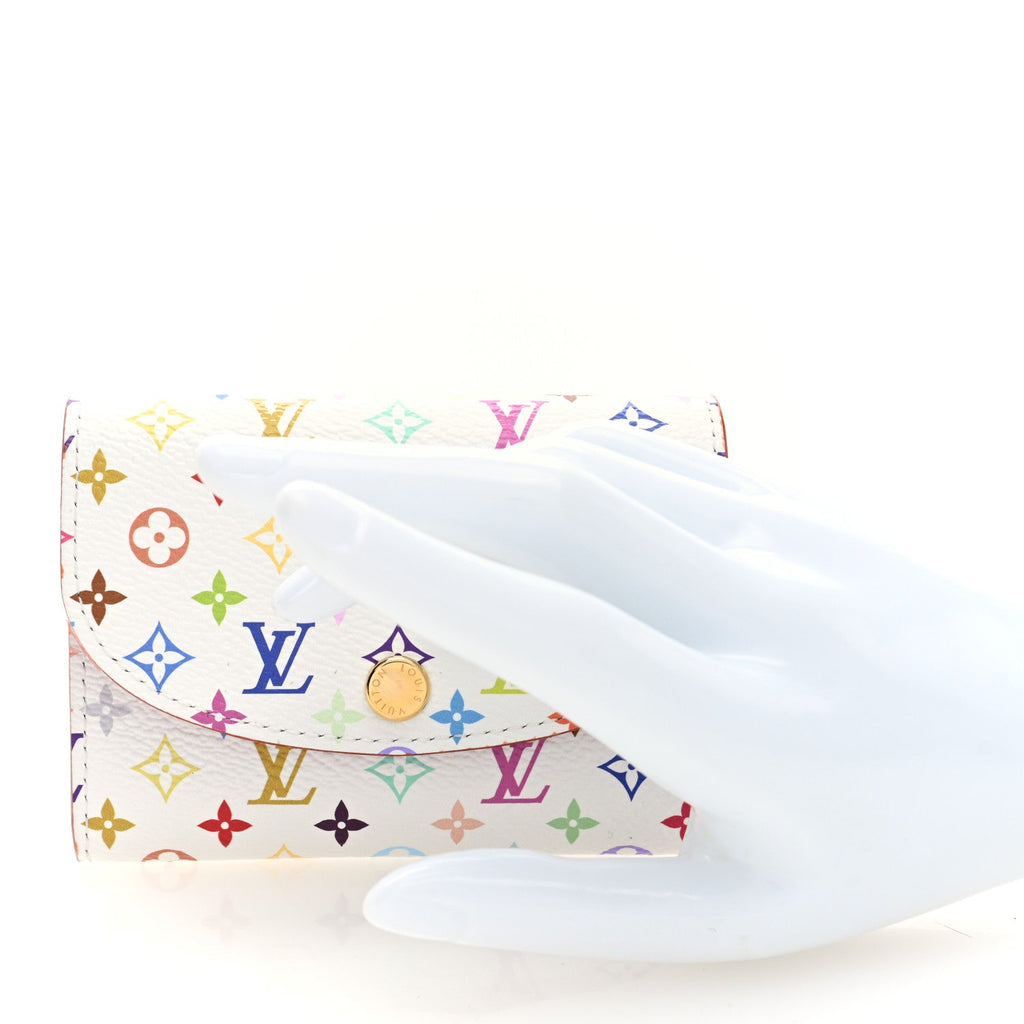 Louis Vuitton LV X TM Monogram Multicolor Rosalie Coin Purse White Kawaii Pink