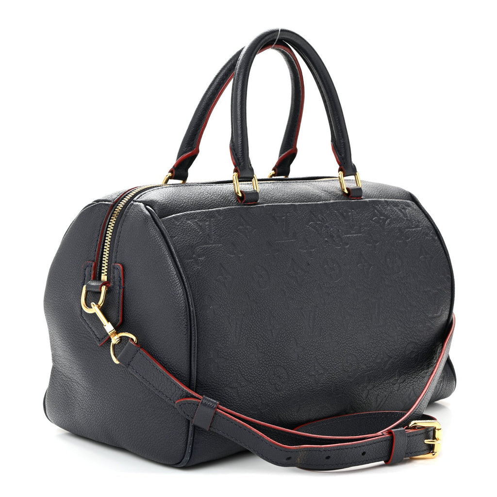 Louis Vuitton Empreinte Speedy Bandouliere 30 NM Marine Rouge