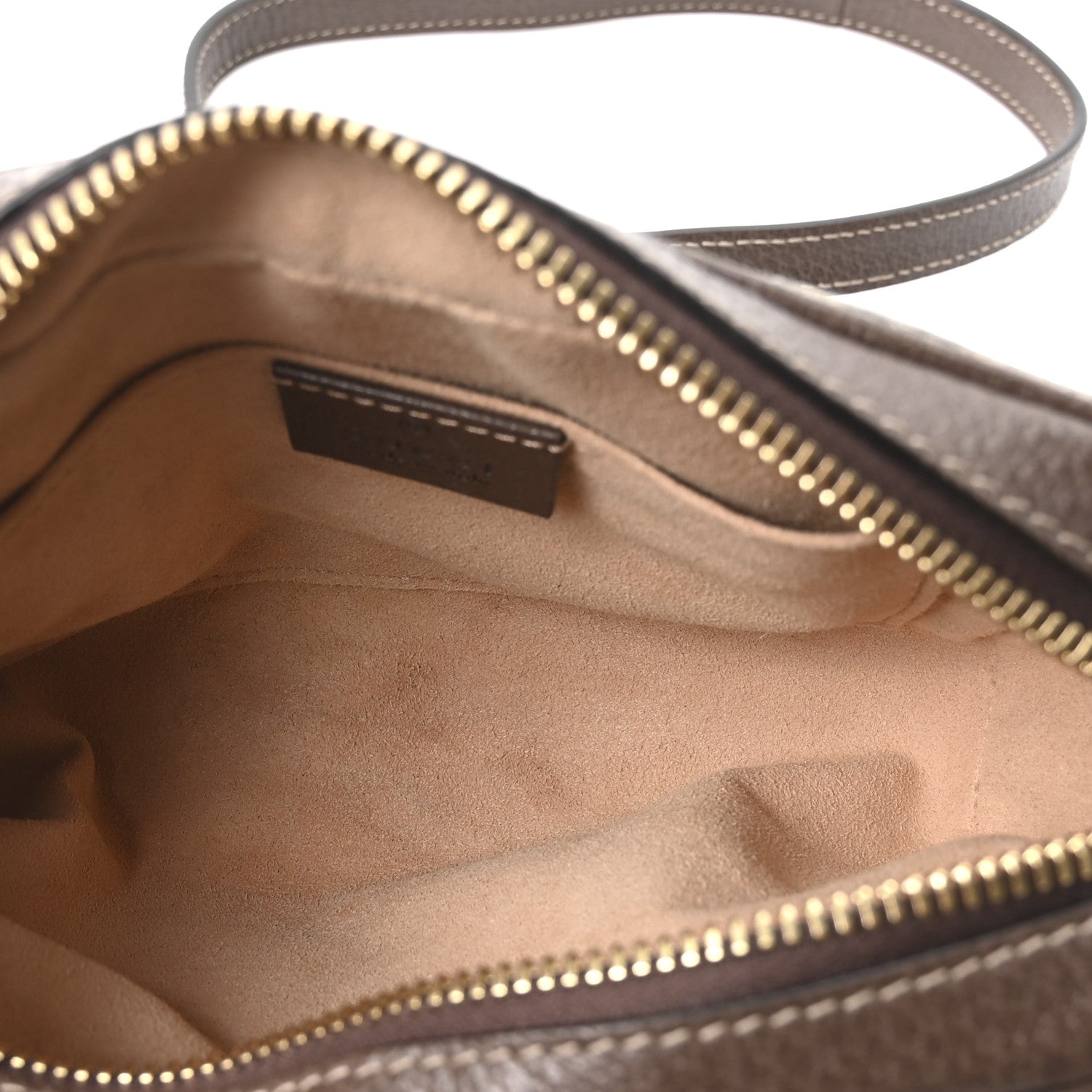 Gucci GG Supreme Monogram Web Mini Ophidia Shoulder Bag Brown