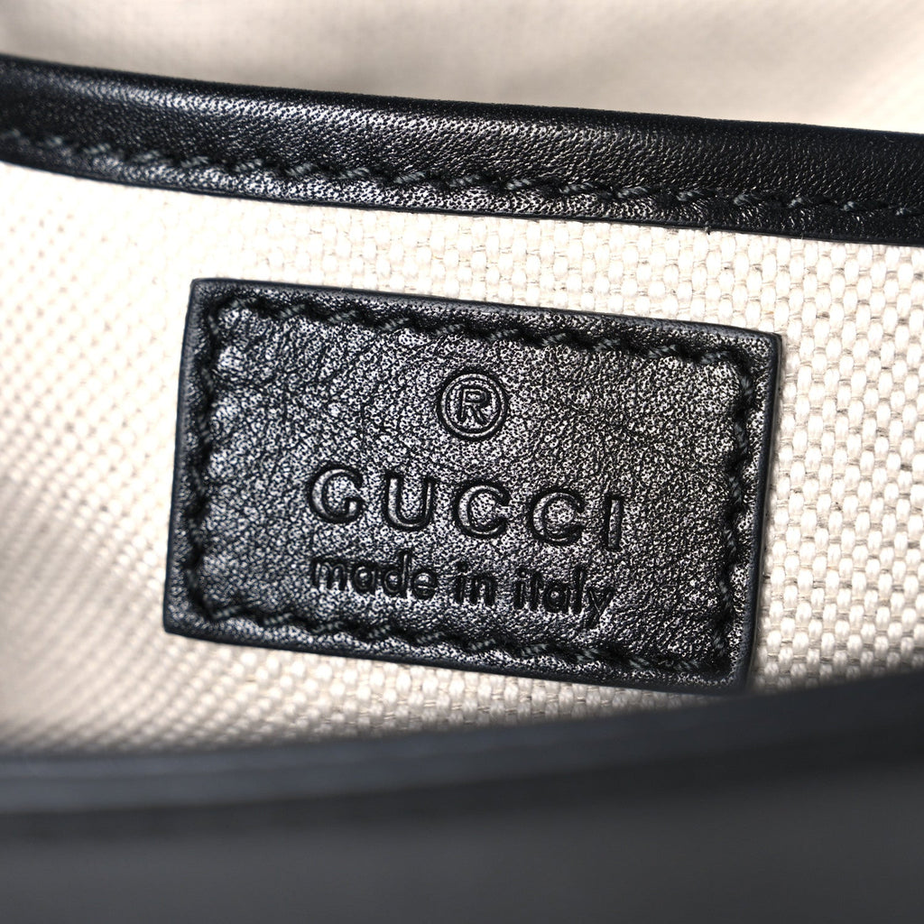 Gucci Arabella Calfskin Horsebit 1955 Shoulder Bag  Black