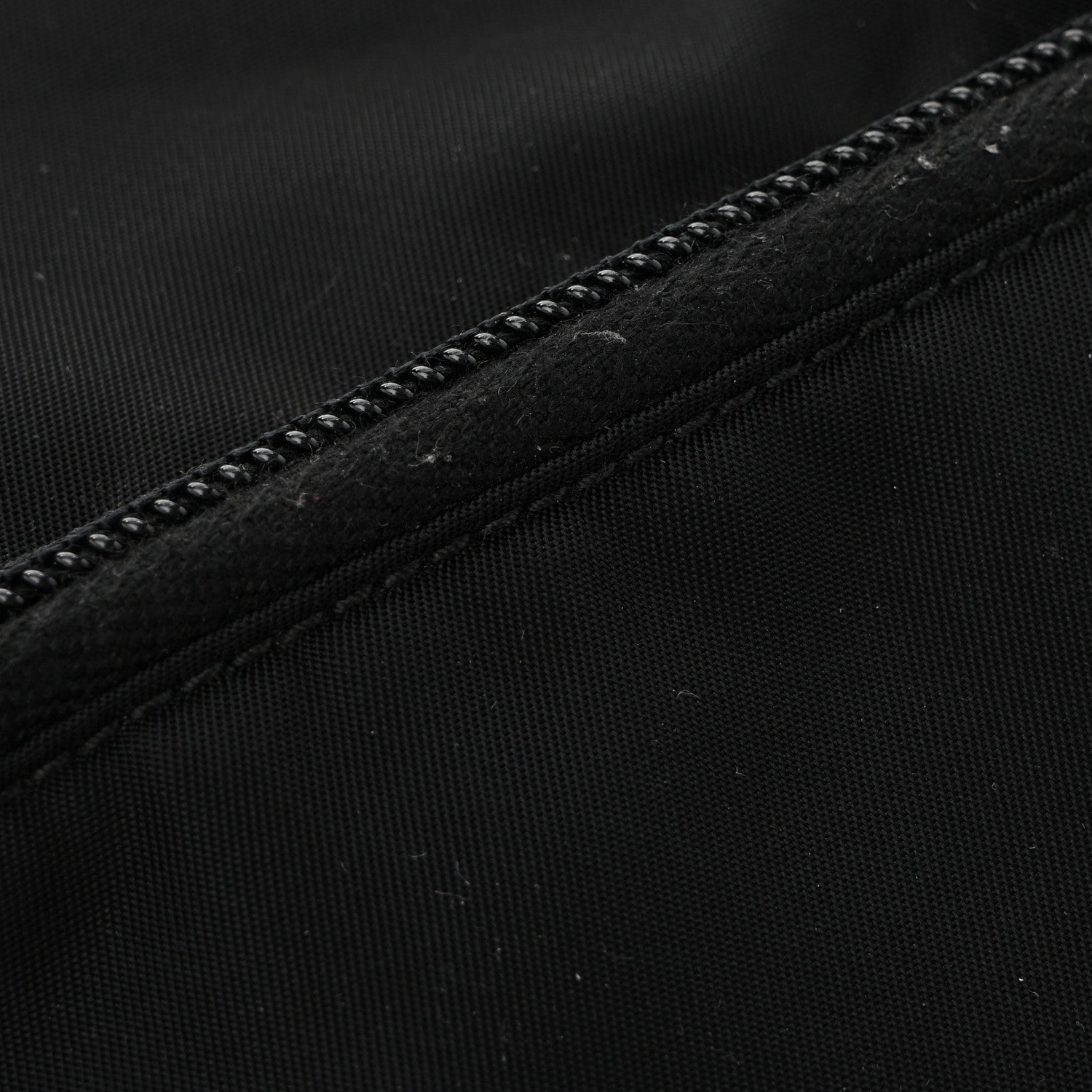 Prada Tessuto Nylon Saffiano Flat Messenger Bag Black