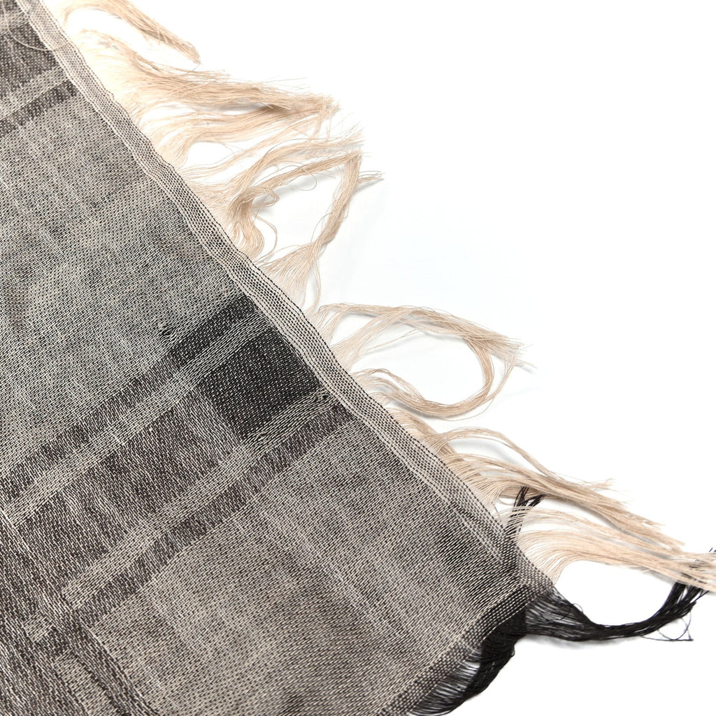 Gucci Wool Silk GG Monogram Diamante Plaid Surviee Shawl Beige Dark Brown