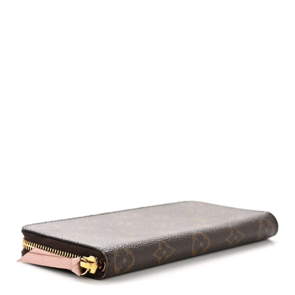 Louis Vuitton Monogram Clemence Wallet Rose Ballerine