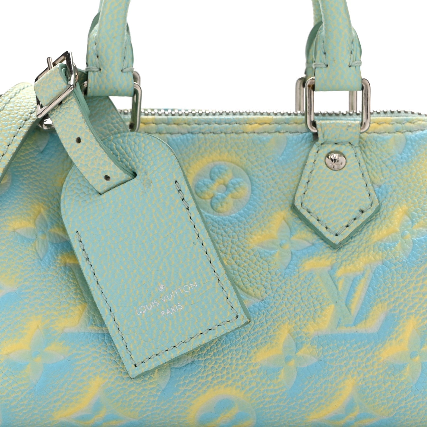 Louis Vuitton Empreinte Monogram Summer Stardust Nano Speedy Water Green