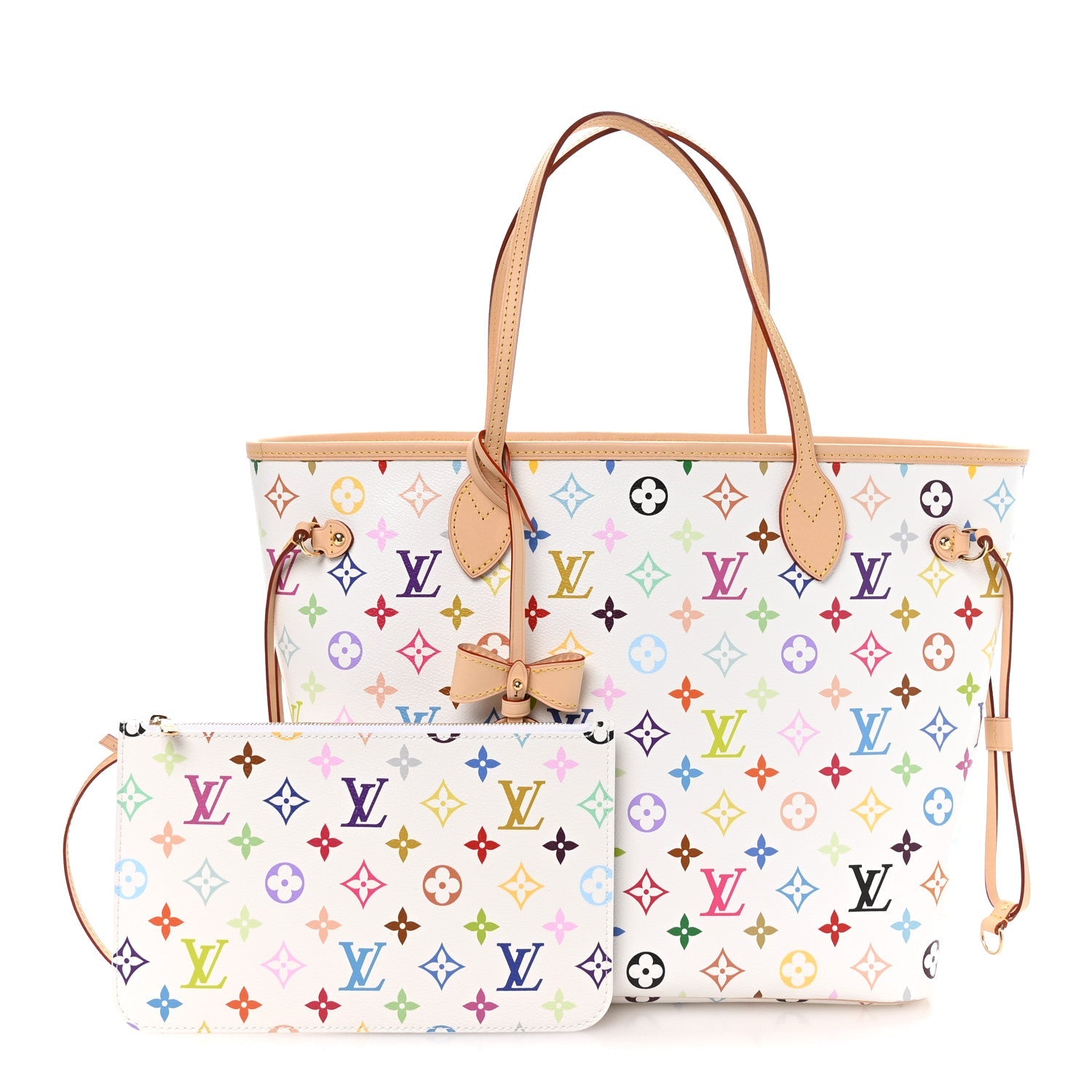 Louis Vuitton LV X TM Monogram Multicolor Neverfull MM White