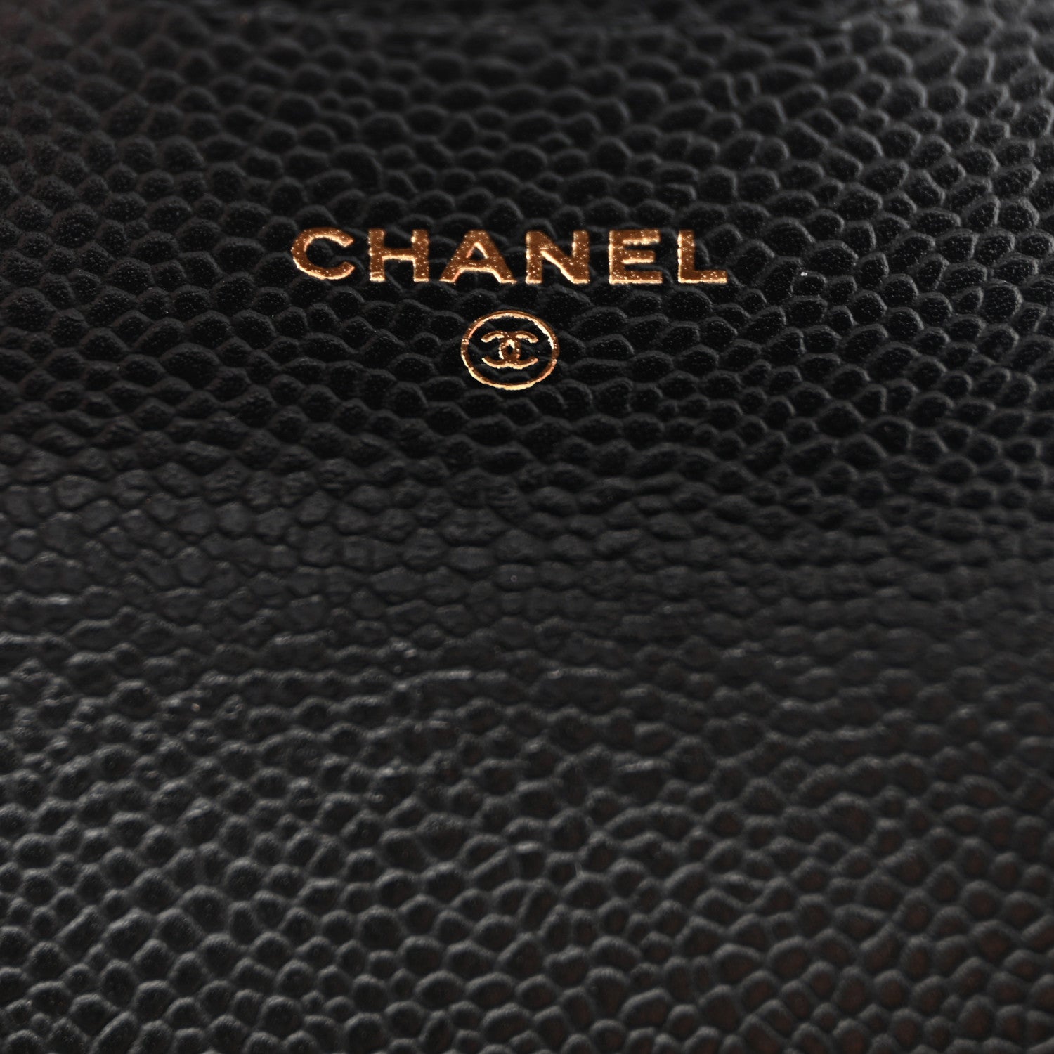 Caviar Quilted Flap Card Holder Wallet Black